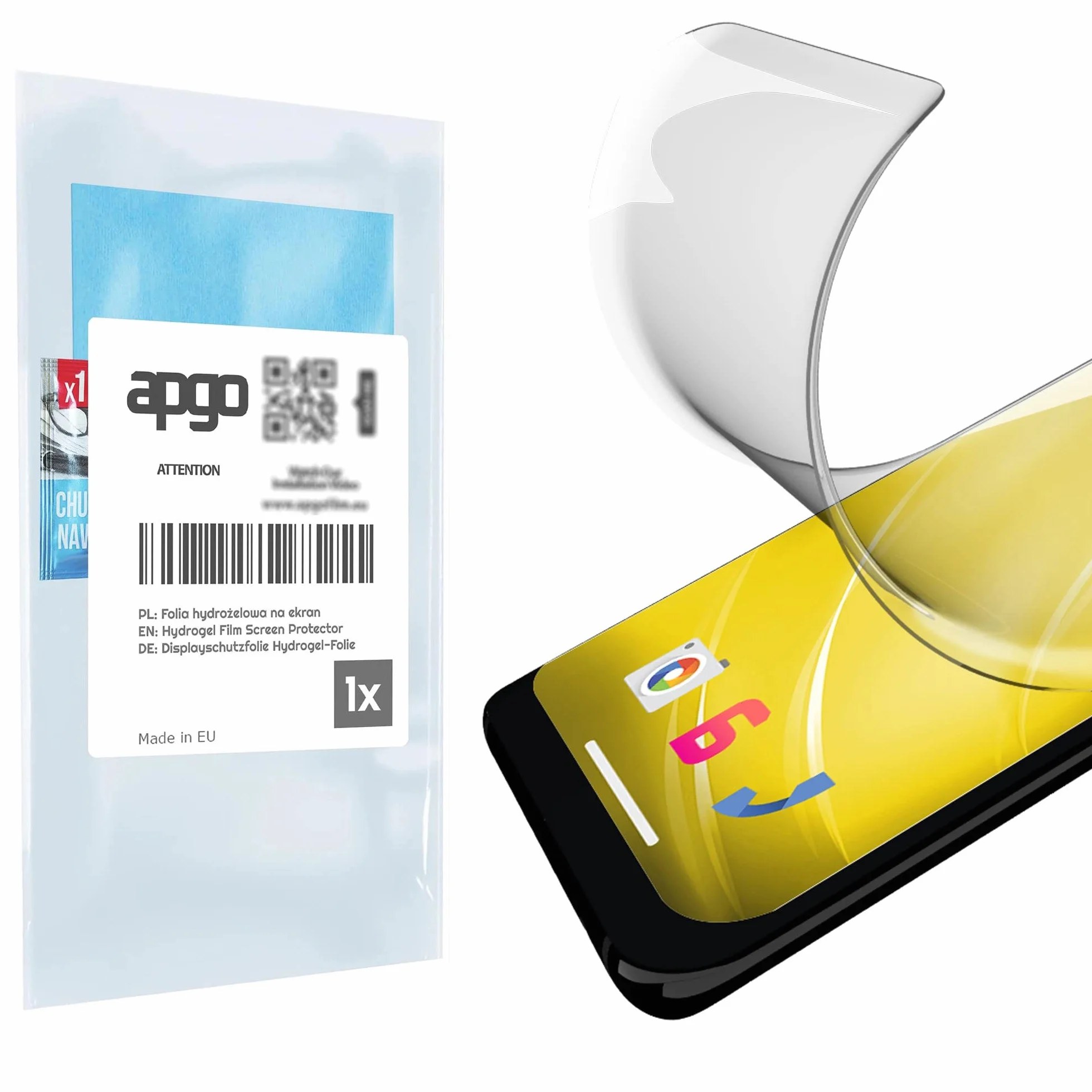 3x apgo Hydrogel Ultra-Clear Folia Hydrożelowa do Amazon Kindle Paperwhite Signature Edition, elastyczna, TPU z warstwą pozycjonującą do łatwego montażu