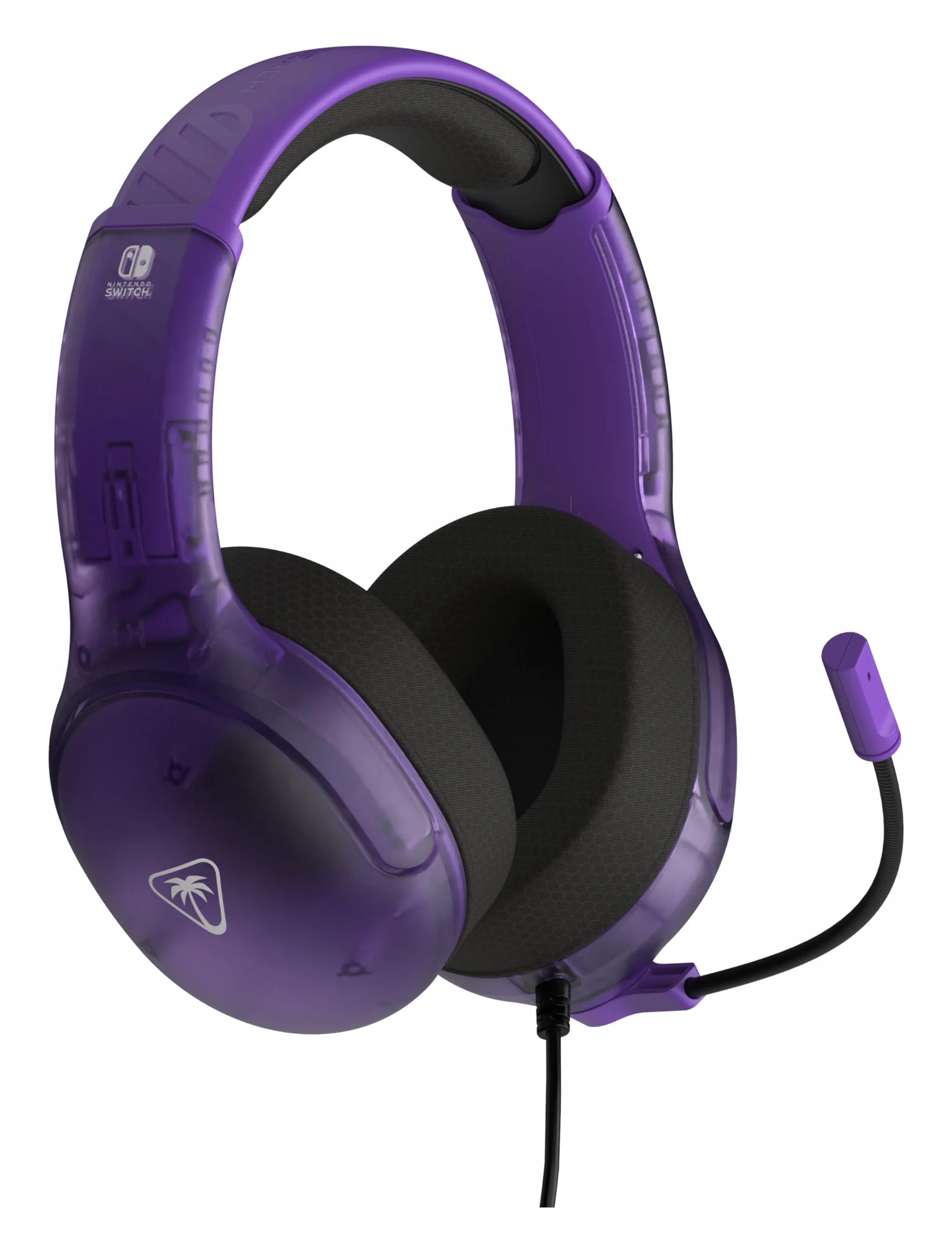Turtle Beach Airlite Fit Przewodowe słuchawki gamingowe z oficjalną licencją dla Nintendo Switch, Lite, model OLED, Duch Fioletowy
