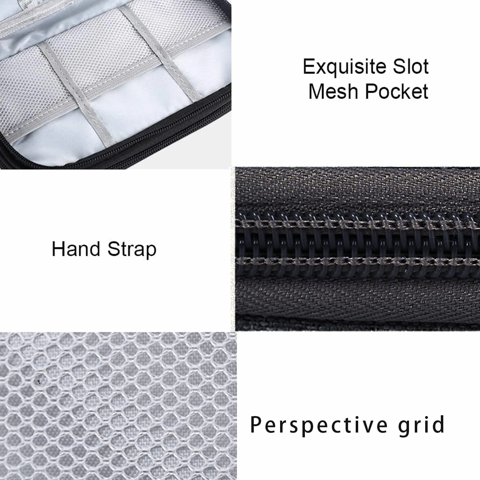 NEUSID Uniwersalna torba na kable, mały, wodoodporny, organizer do elektroniki, akcesoria podróżne, etui Tech do powerbanku USB, karty SD, kabel