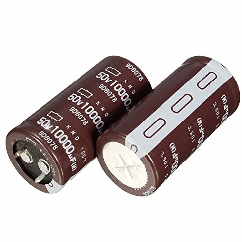 EsportsMJJ 2 szt. 10000Uf 50 V 25,4 x 50 mm FEVERWORK kondensator elektrolityczny