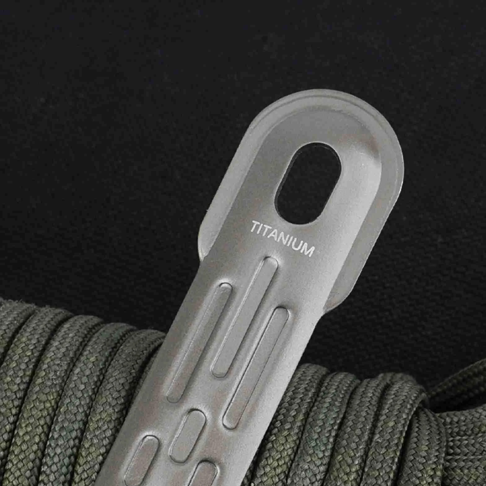 Łyżka Tytanu, Lekka i Odporna na korozję Spork do Domu, Biwakowania, Wędrówki, z Uchwytem dla Pikniku (Spork)