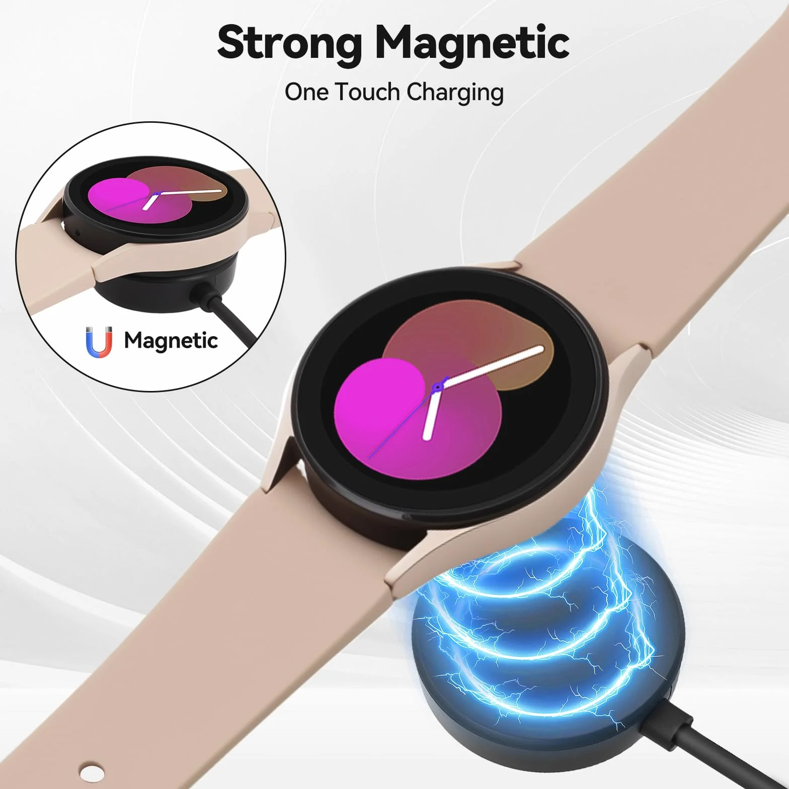 aceyoon Ładowarka USB C do Samsung Galaxy Watch 7 / Ultra/6/6 Classic, stacja ładująca do Samsung Watch 5/5 Pro / 4/4 Classic/ 3 / FE/Active 2/1, smartwatch ładowarka