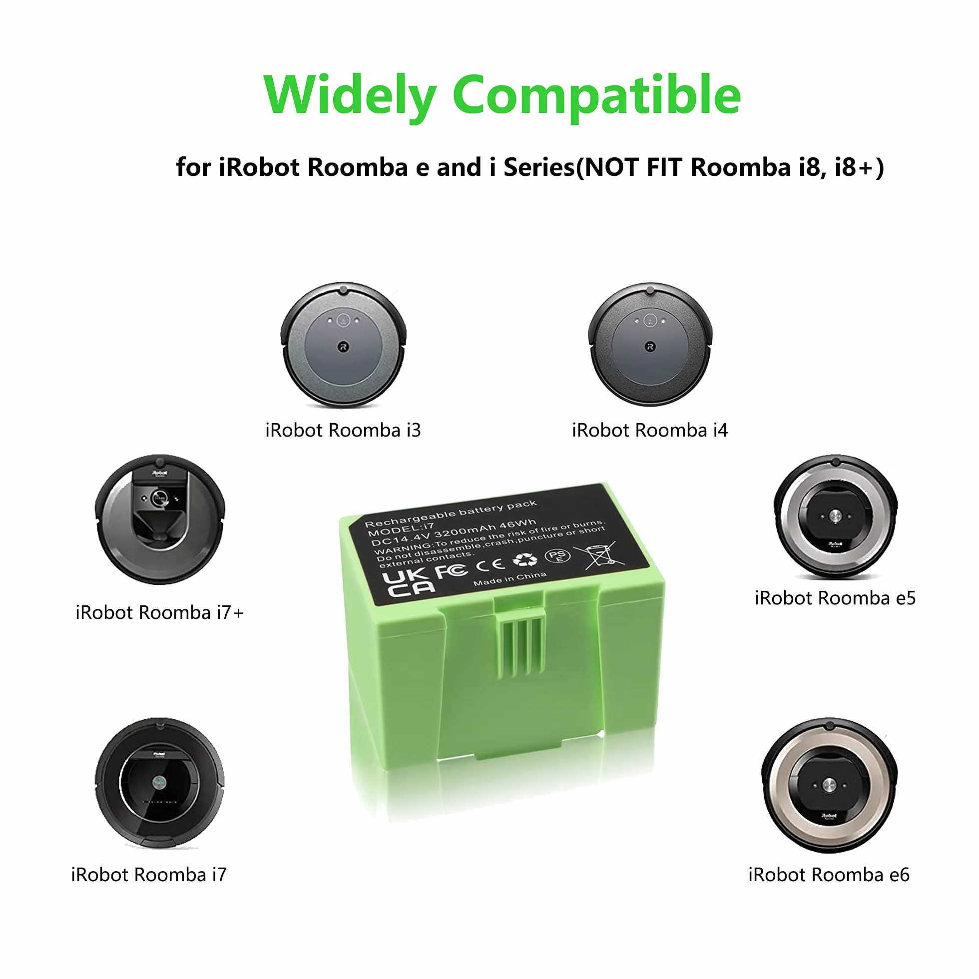SLODA Zastępczy akumulator do iRobot Roomba seria i7 i3 i4 3200mAh