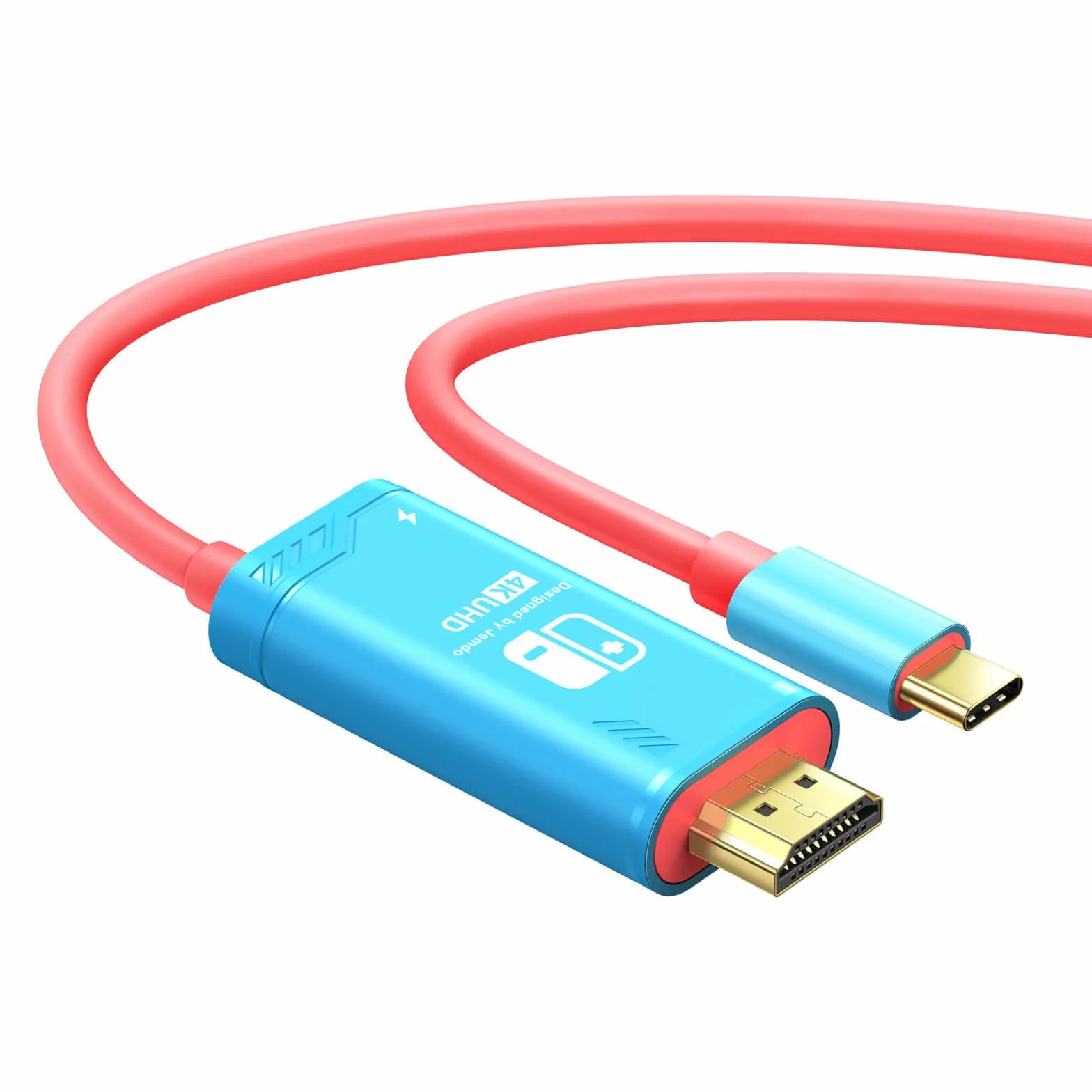 JEMDO Kabel USB C na HDMI 3 m 4K 30 Hz kompatybilny z Nintendo Switch Steam Deck laptop telefon