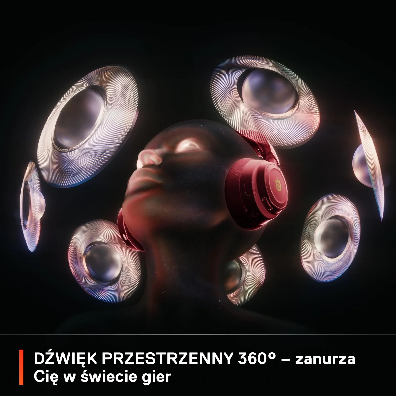 SteelSeries Arctis Nova 7 Wireless - Multi-Platform Gaming Headset - Dragon Edition - głośniki + nakładki - Podwójna łączność 2,4 GHz, Bluetooth - bateria 38 HR Fast Charge - PC, PS, komórki, Switch