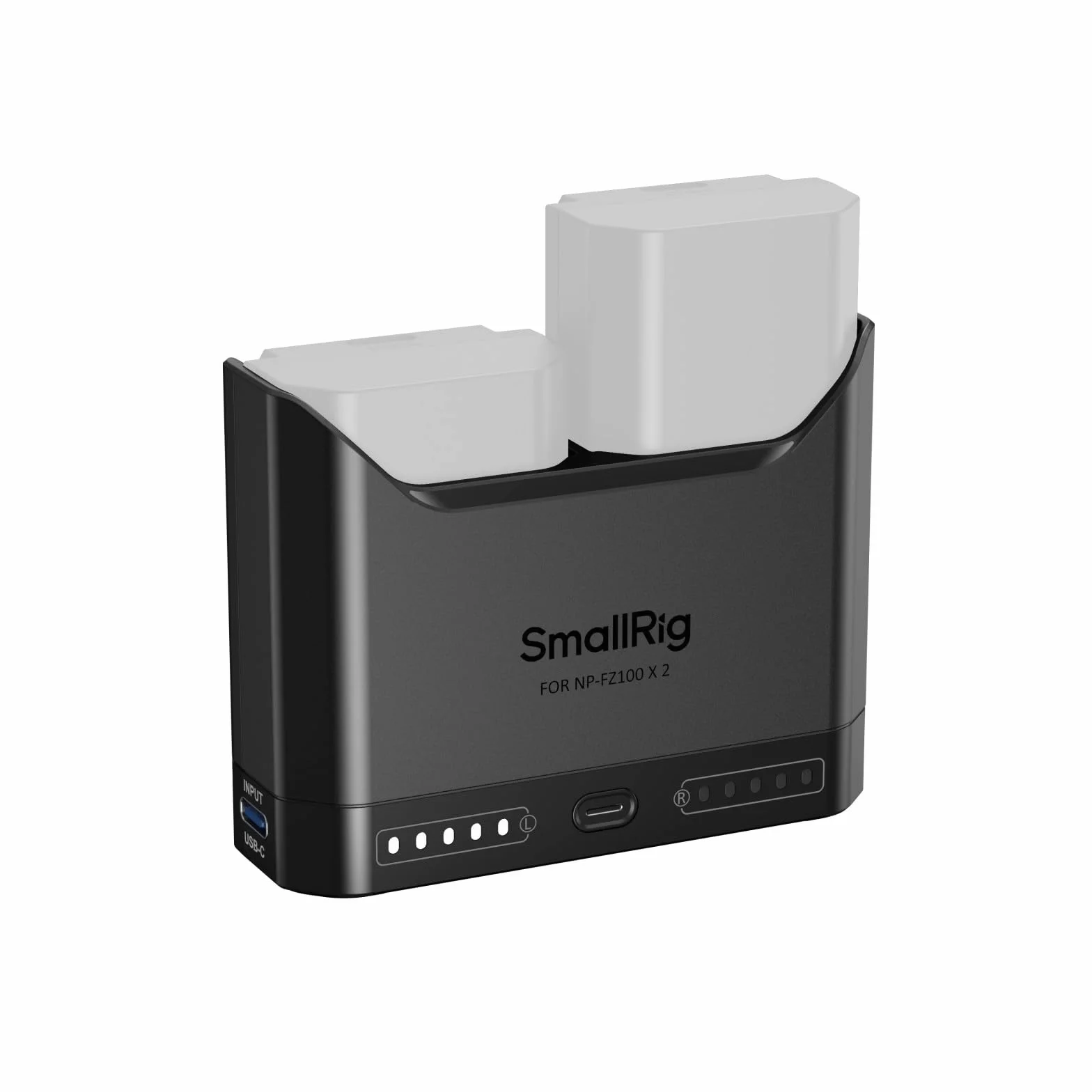SMALLRIG NP-FZ100 Battery Charger for Sony, 2h Dual Slot Camera Charger with 22.5W USB-C Fast-charging Port,Full Compatible with Sony Alpha A7III A7IV A6700 FX3 FX30 A9 A7C A7CII A7RIII ZV-E1 ZV-E10II