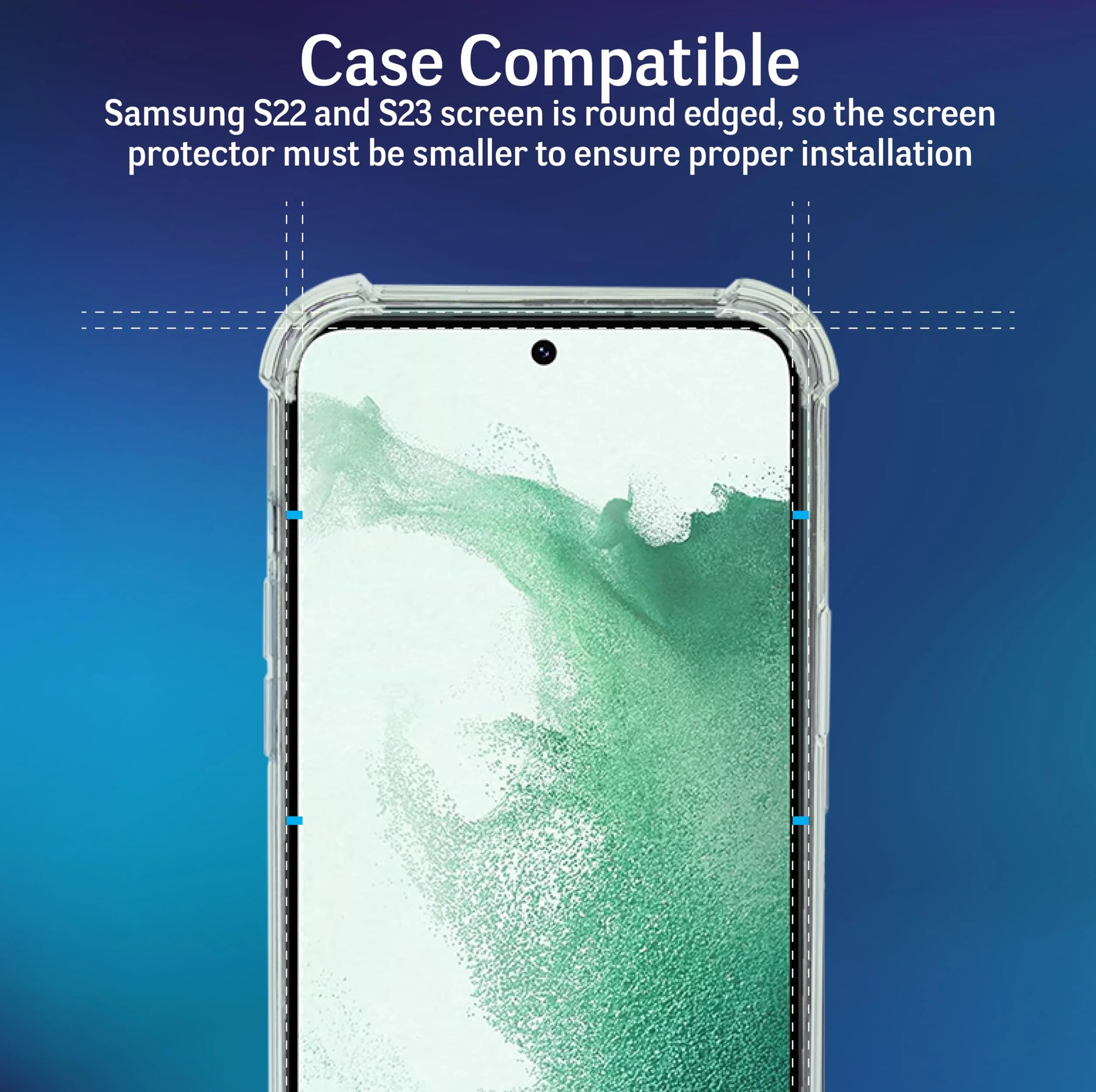 Ochraniacz ekranu do Samsung S22 5G [2 sztuki] szkło hartowane na ekranu, screen protector ochronne ekran