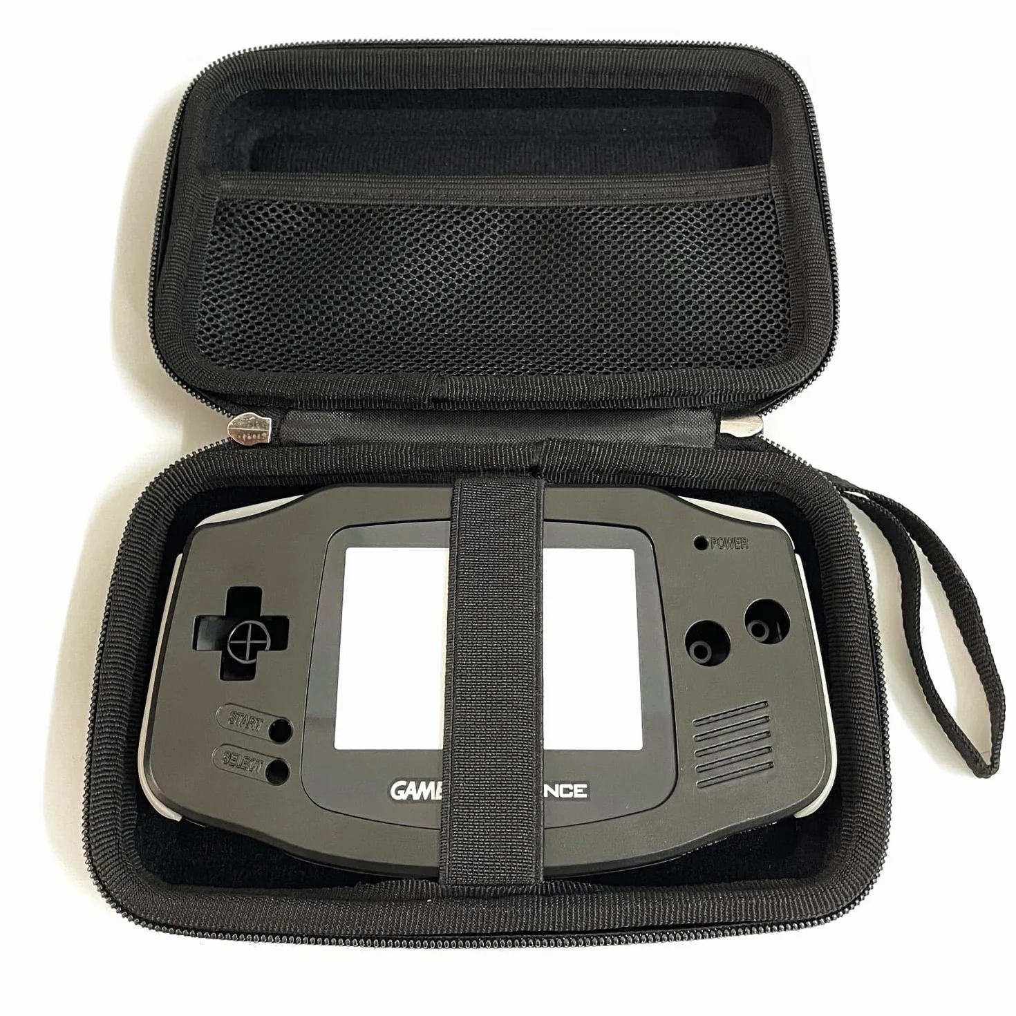 Etui na Game Boy Color Konsolę, Twarde Torba Podróżna Case na Game boy Advance GBC GBA GBP, 2,5" Dysk Twardy, Kable i Akcesoria (czarny)