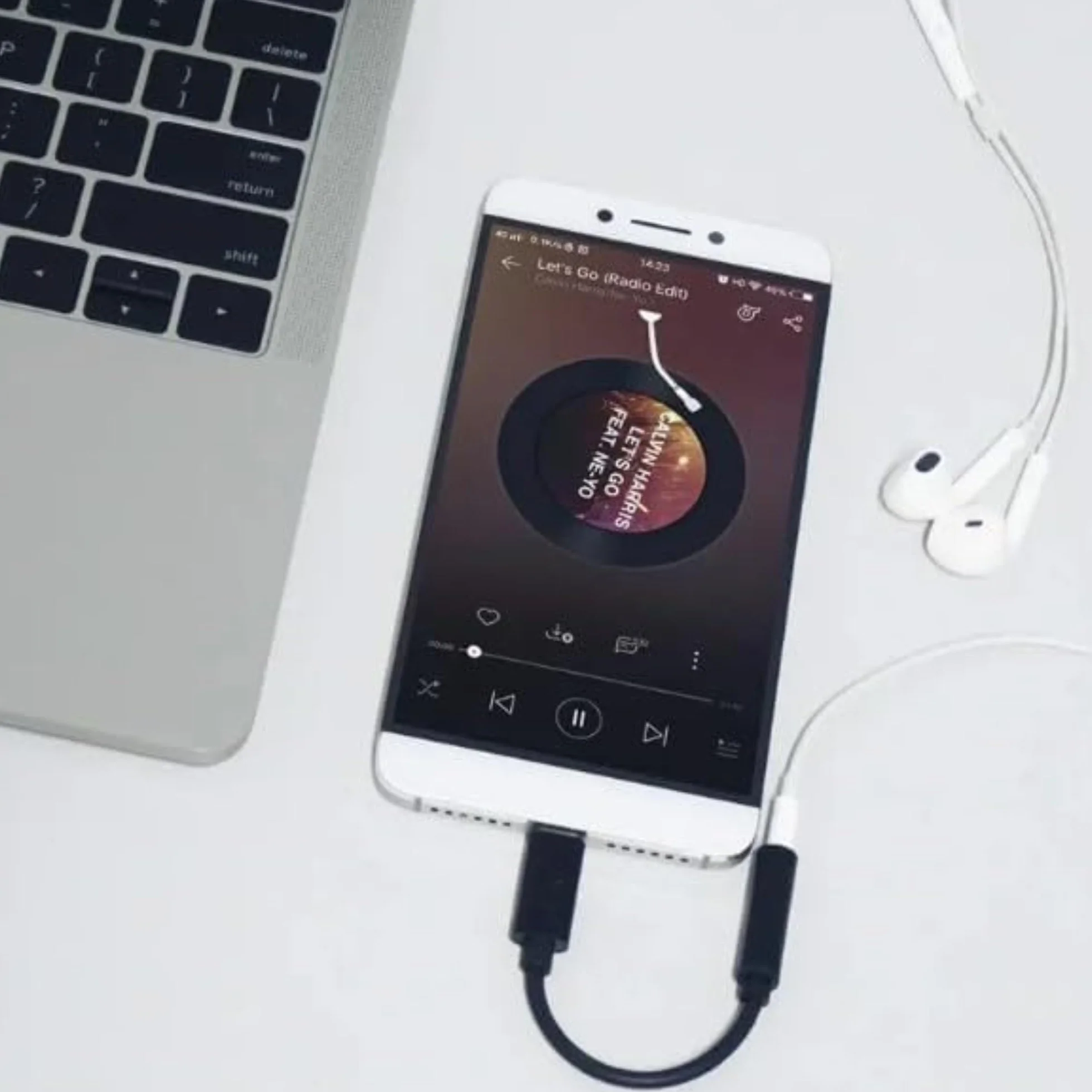CLEM Tech - Adapter USB-C na Jack 3.5mm z Przetwornikiem DAC Hi-Fi - Przejściówka Audio do Słuchawek, Oplot, iPhone 15/16, Samsung Galaxy, iPad, MacBook, Xiaomi - Czarny