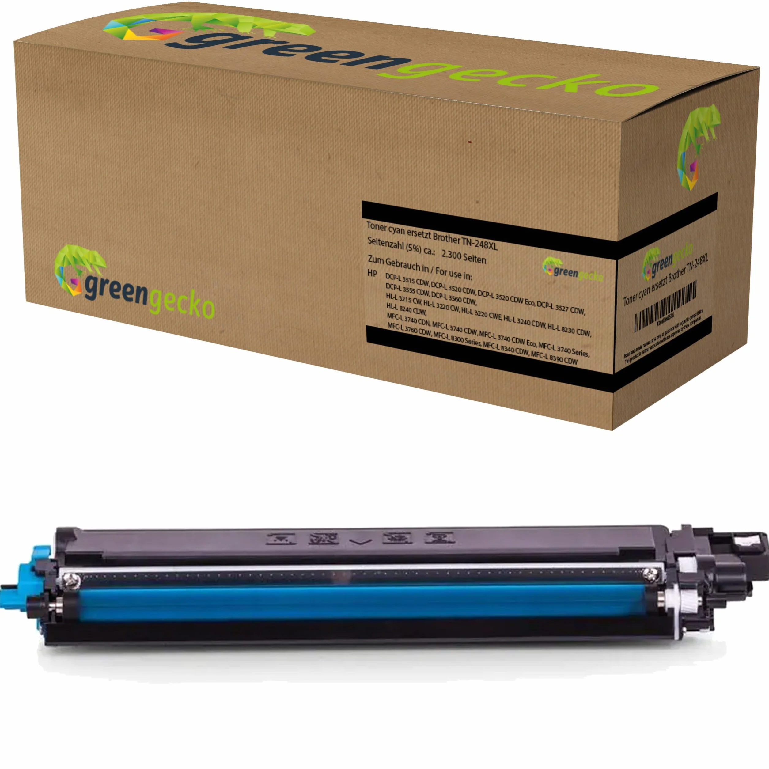 Toner XL Multipack zastępuje Brother TN-248XL, do DCP-L 3515 3520 3527 3555 3560, HL-L 3215 3220 3240 8230 8240, MFC-L 3740 3760 8300 8340 8390 czarny, cyjan, żołądek TA, żółte wkłady z chipem