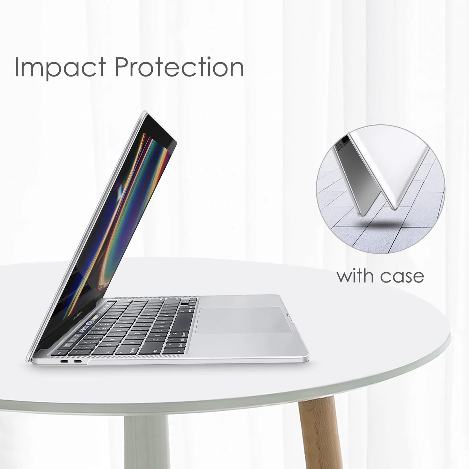 Fintie etui kompatybilne z MacBooka Pro 13 cali 2022-2016 (M2 & M1 A2338 / A2289 / A2251 / A2159 / A1989 / A1706 / A1708), twarde etui z tworzywa sztucznego, przezroczyste, krystaliczne