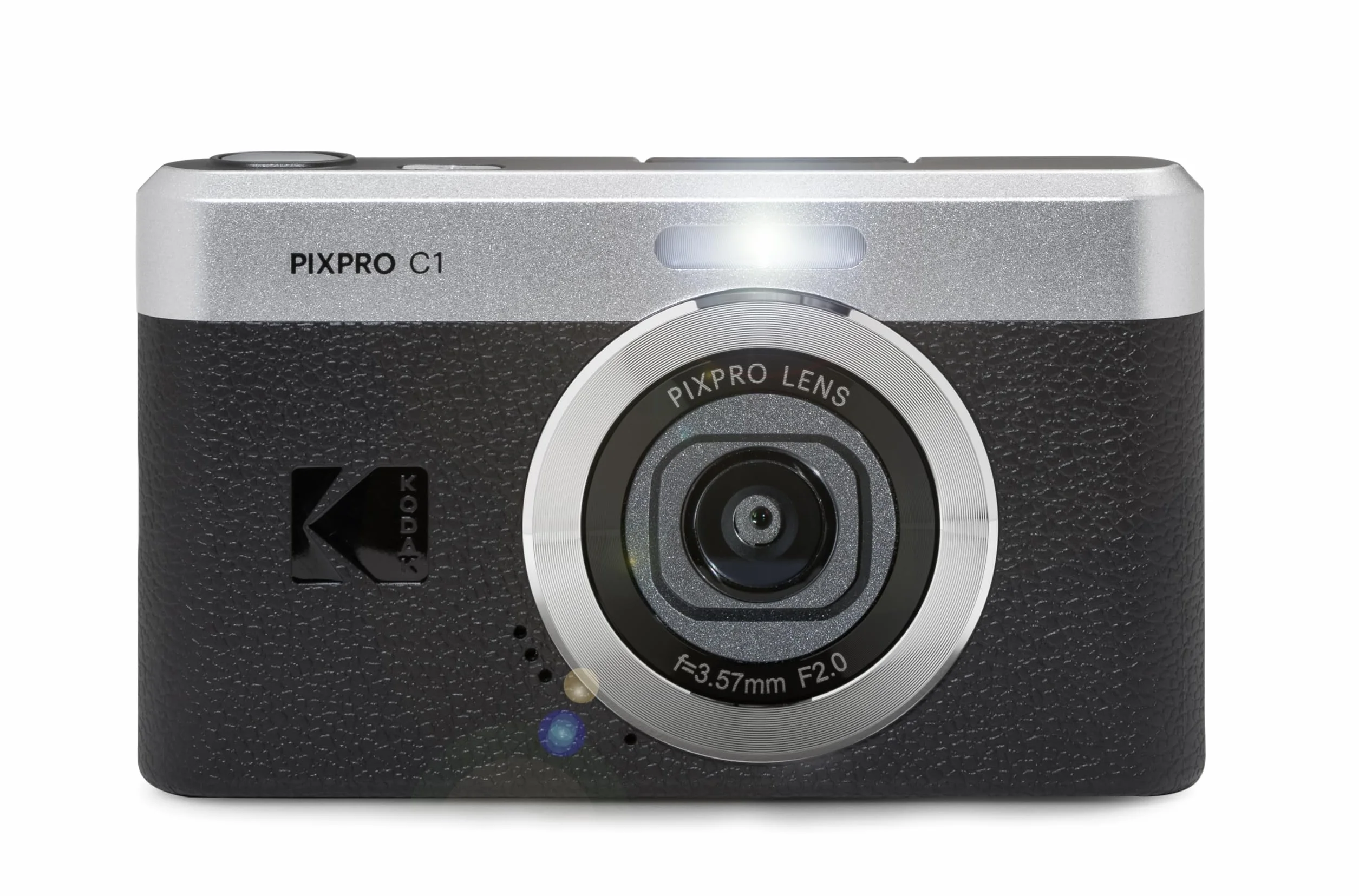 KODAK Pixpro C1 - Ultra-kompaktowy aparat cyfrowy | 13MP BSI CMOS, 4-krotny zoom, 2,8" wyświetlacz LCD, lampa błyskowa LED, wbudowana bateria - czarny