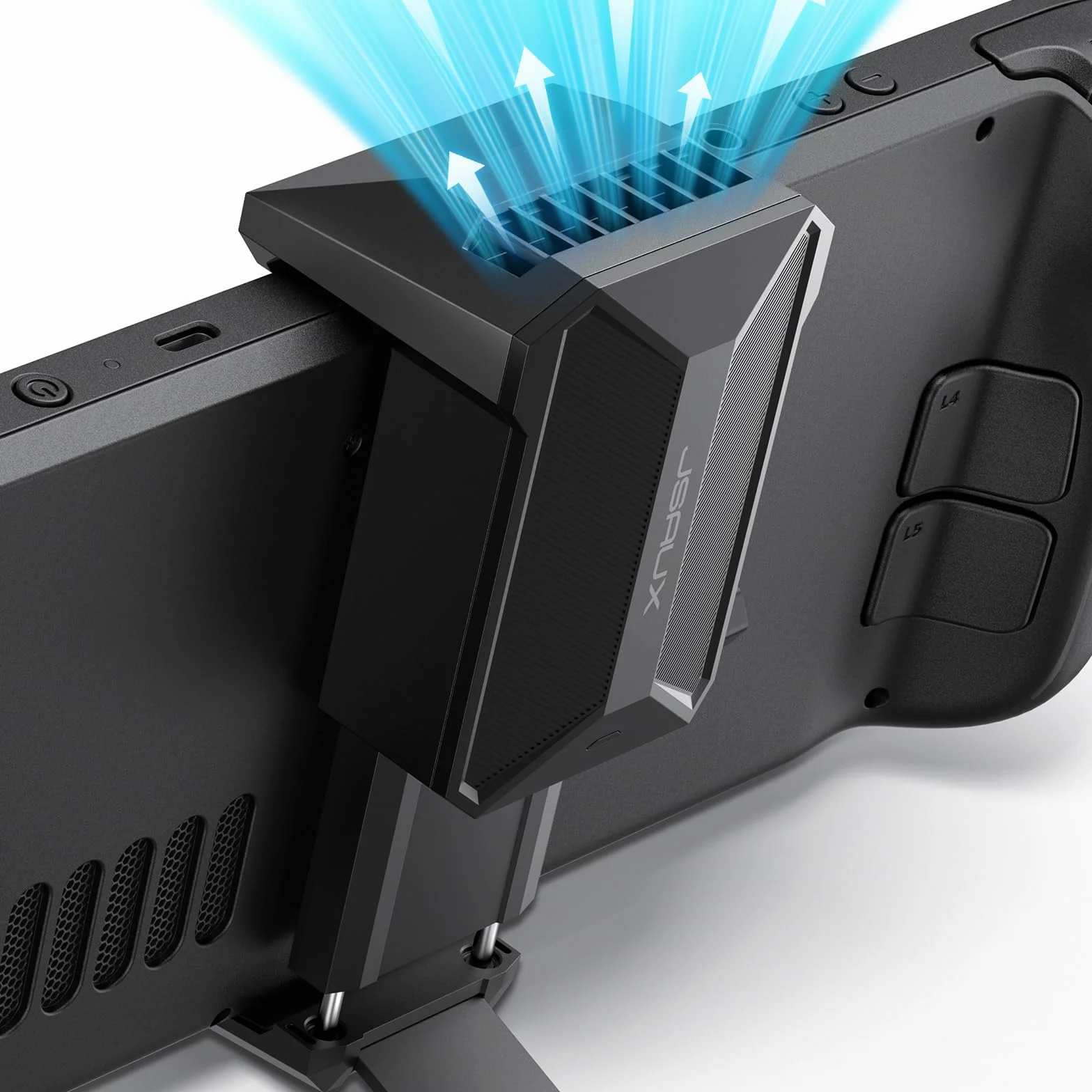 JSAUX Wentylator chłodzący kompatybilny z Steam Deck (OLED), innowacyjny wentylator chłodzący z podstawką kompatybilny z Steam Deck OLED-GP0201