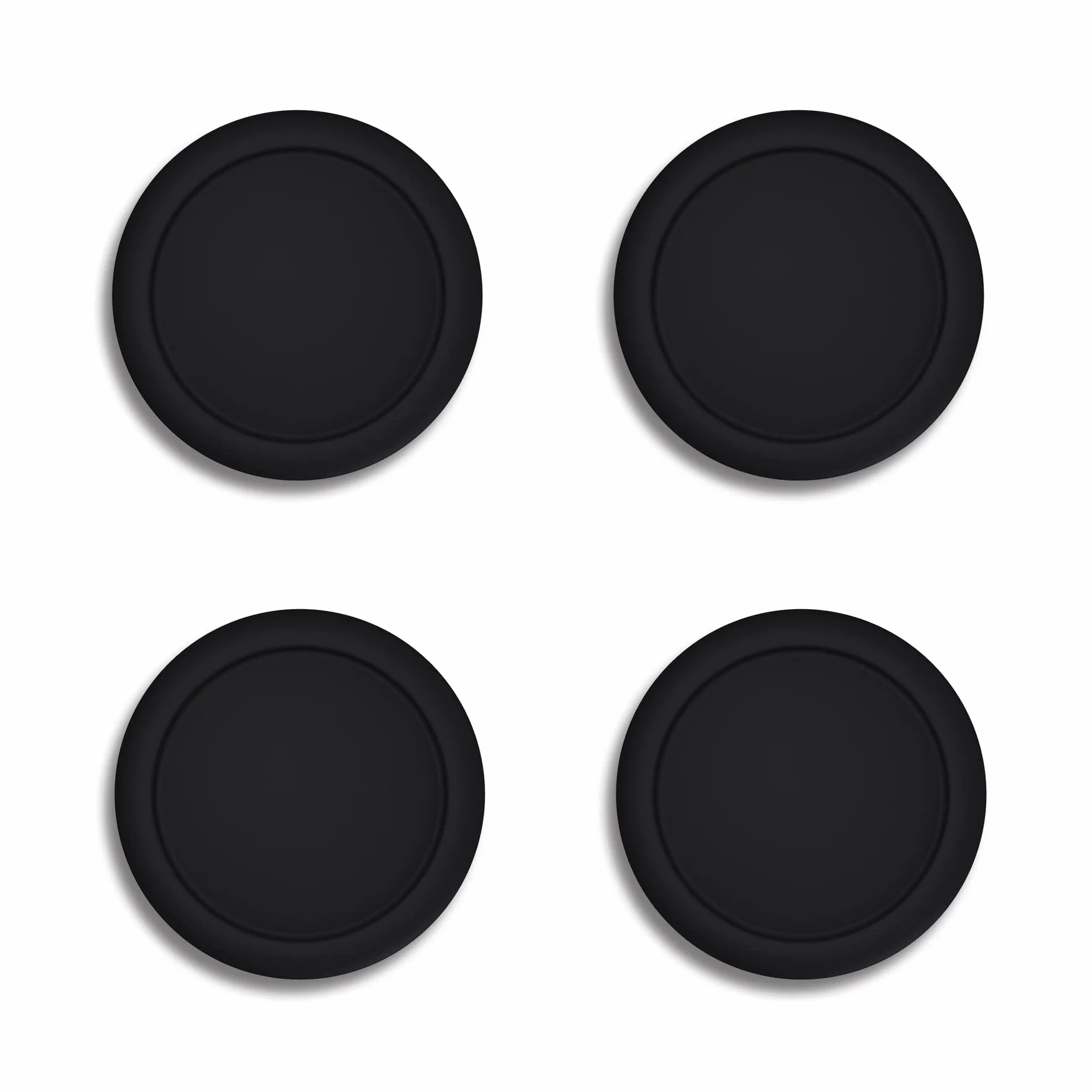 PlayVital Joystick Caps do Switch,Thumb Grip Caps do Switch Lite,Silikonowa Osłona Analogowa do Switch OLED Joycon Uchwytów na Kciuk do Switch & Switch Lite & Switch OLED-Czarny
