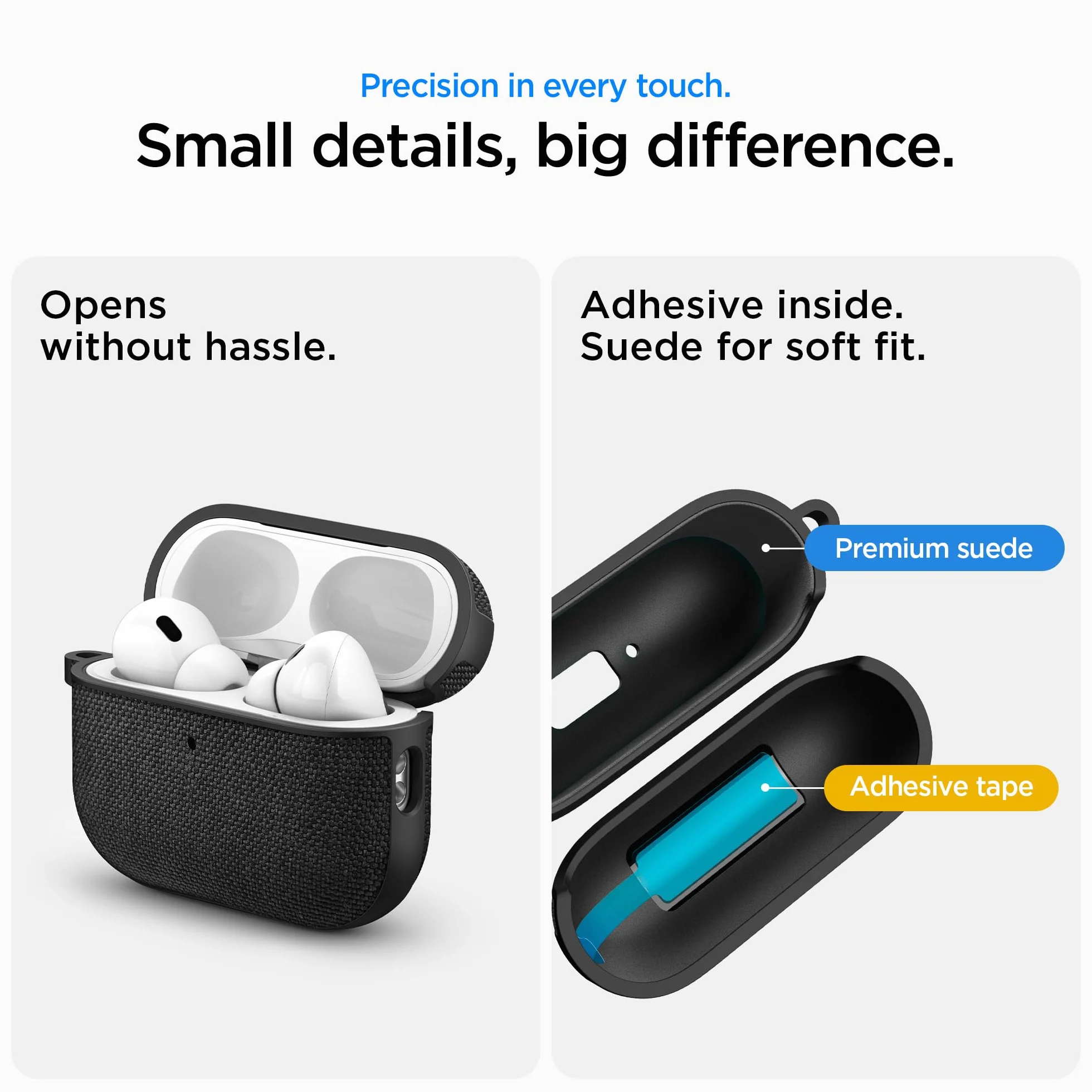 Spigen Urban Fit etui kompatybilne z Airpods Pro 3 (2025) - czarne
