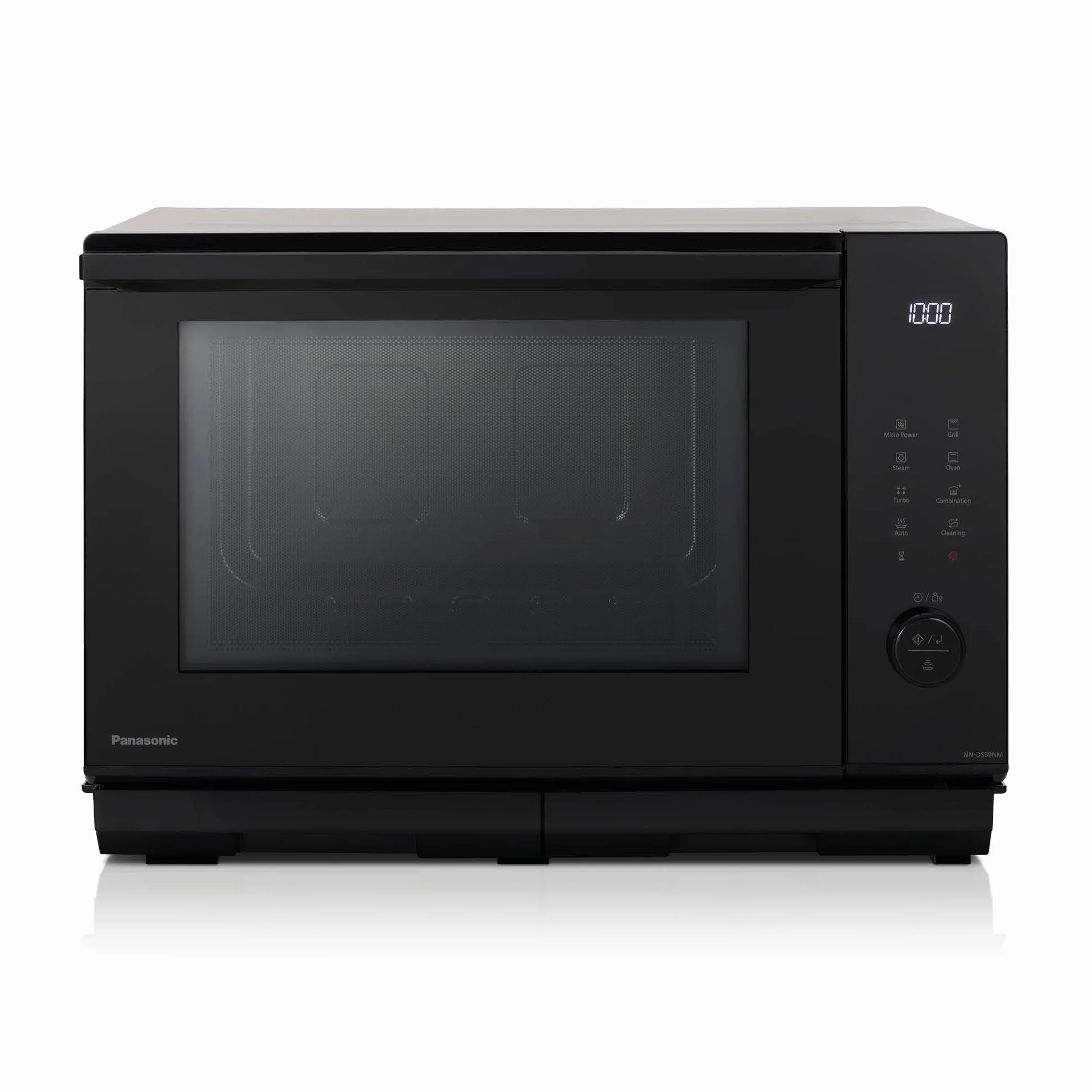 Panasonic NN-DS59N parowa kuchenka wielofunkcyjna 4w1 (technologia inwerterowa, 27l, para o mocy 1100W, grill kwarcowy 1350W, funkcja piekarnika), srebrna