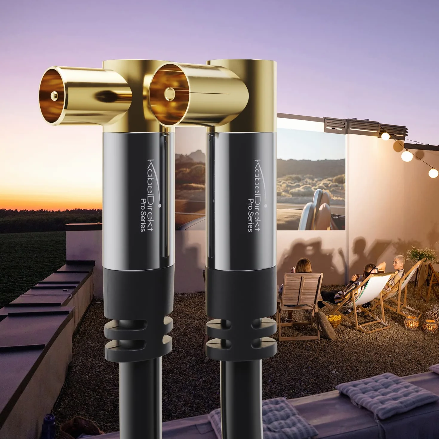 KabelDirekt – Kabel Antenowy 4K, koncentryczny – 90° kątowy – 12,5 m – Kabel TV cyfrowy i analogowy – Dostępny w 0,5-20 m (Kątowy wtyk/kątowe gniazdo, do DVB-C/DVB-T/DVB-S, czarny)