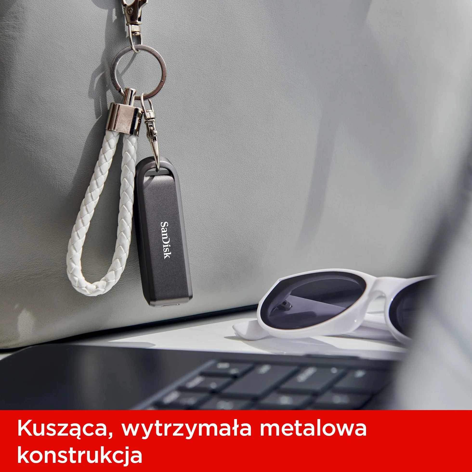 Sandisk Extreme PRO 1 TB High-Performance USB USB-C Dysk flash (prędkości odczytu do 1000 MB/s oraz zapisu do 900 MB/s, RescuePRO Deluxe)