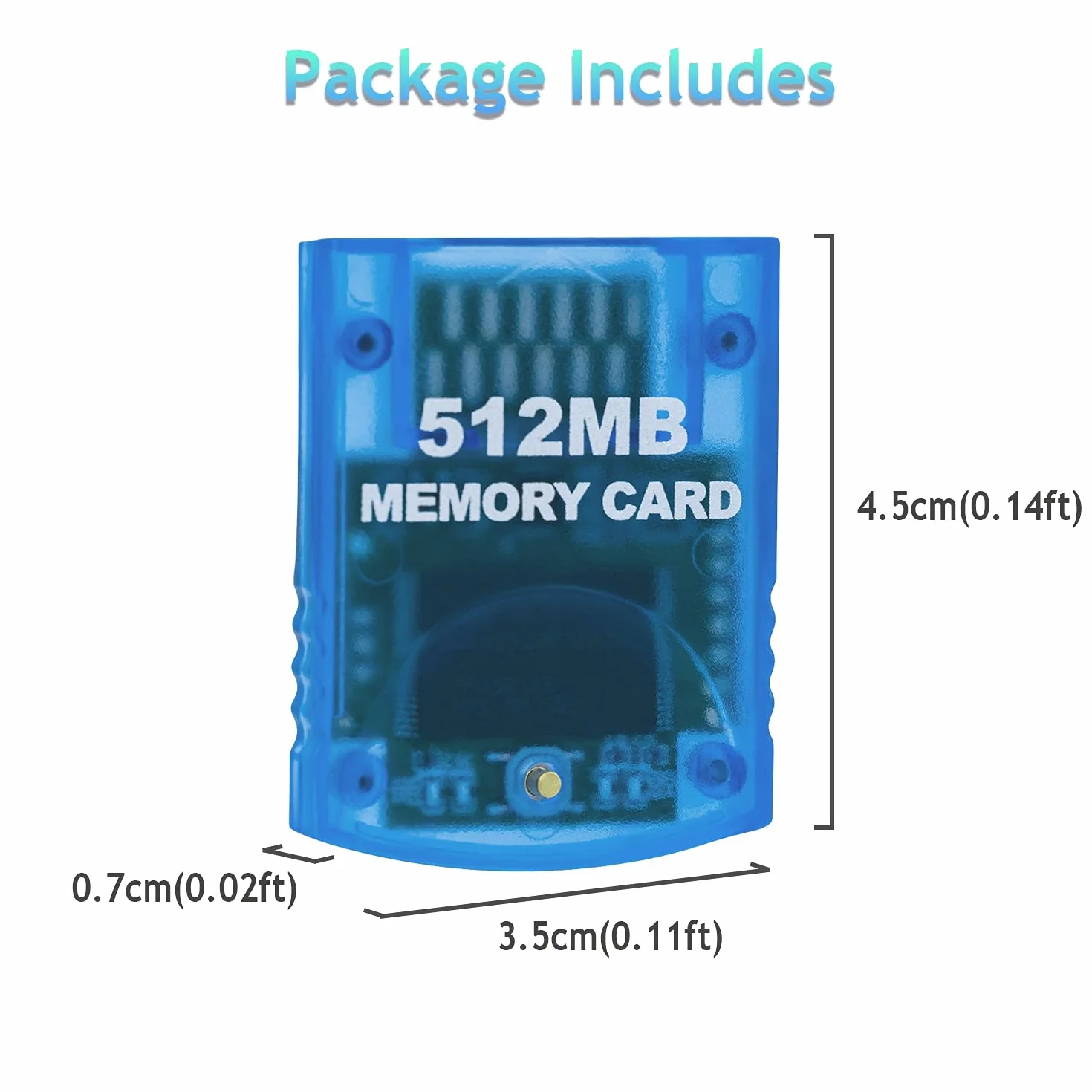 Mcbazel Karta pamięci do gier 512 MB do konsoli Wii/Gamecube GC
