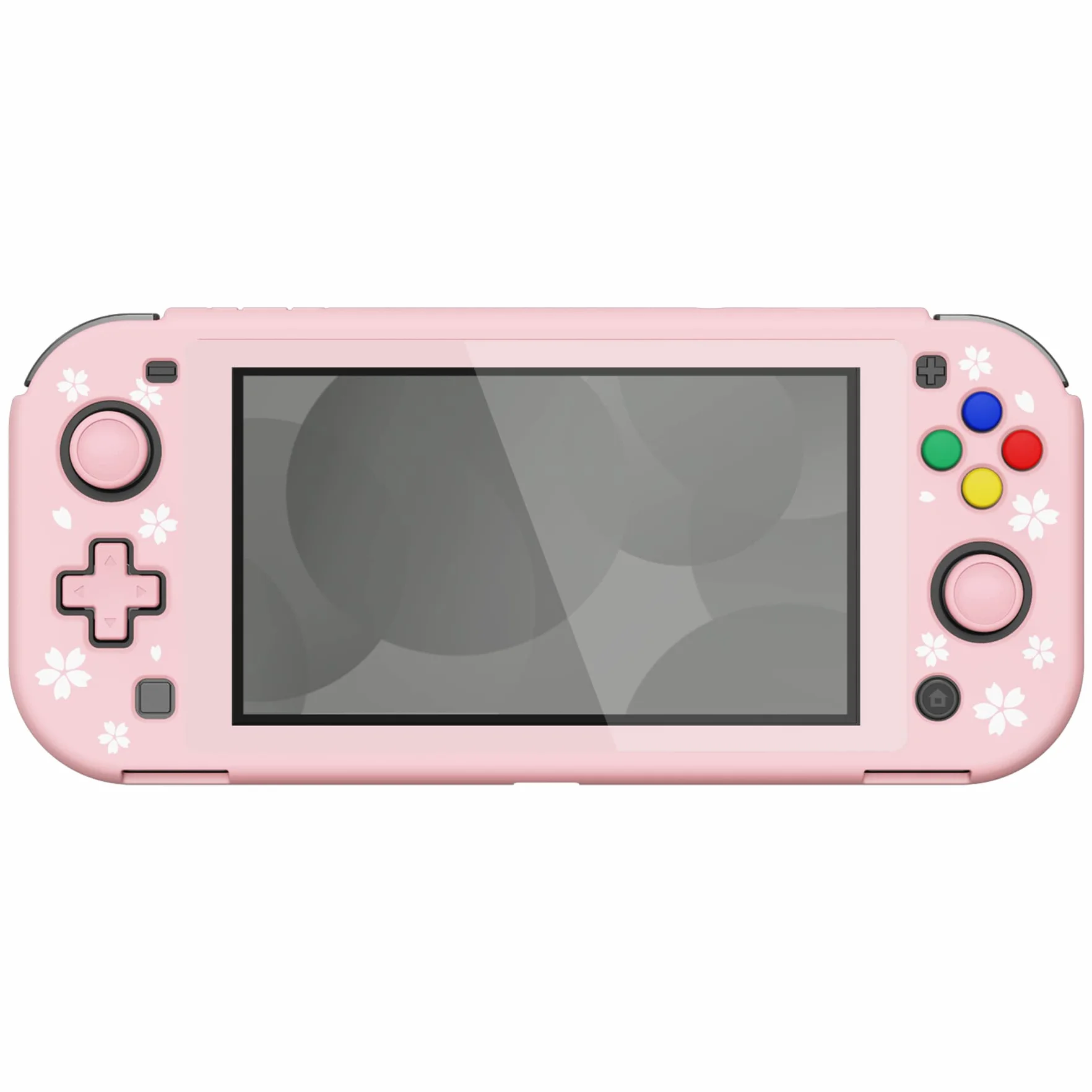 PlayVital Etui Ochronny do Nintendo Switch Lite,ZealProtect Obudowa Protective Cover do Switch Lite,Case Hard Shell z Ochraniacz Ekranu&Kciuka Caps&Caps Przycisków-Płatki Kwiatów Wiśni
