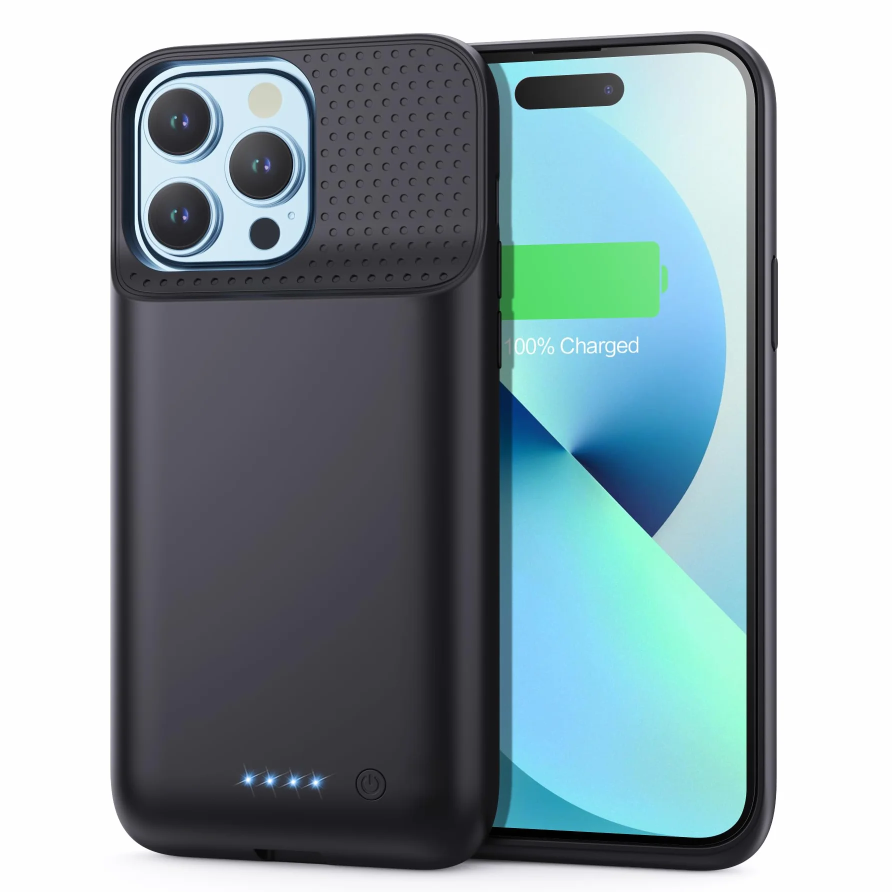Etui z Akumulatorem do iPhone 12 Pro Max/13 Pro Max/14 Pro Max/14 Plus, [8600 mAh] Ładowalne Etui Ładowania Baterii, Przenośna Ładowarka, Wydajna Ładowarka iPhone'a, Czarna