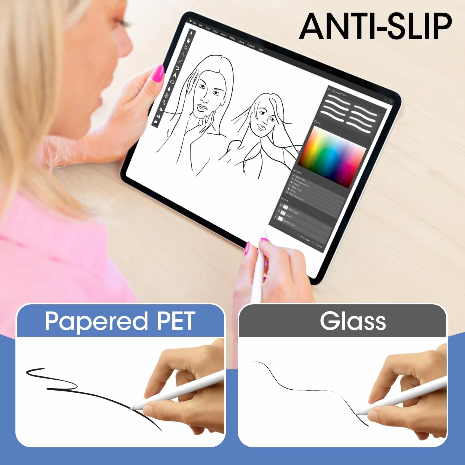 2 sztuki folii ochronnej Paperlike do iPad 10. generacji 10,9 cala 2022, rysowanie i pisanie jak na papierze, matowa, odporna na odbicia, kompatybilna z Apple Pencil, łatwa instalacja