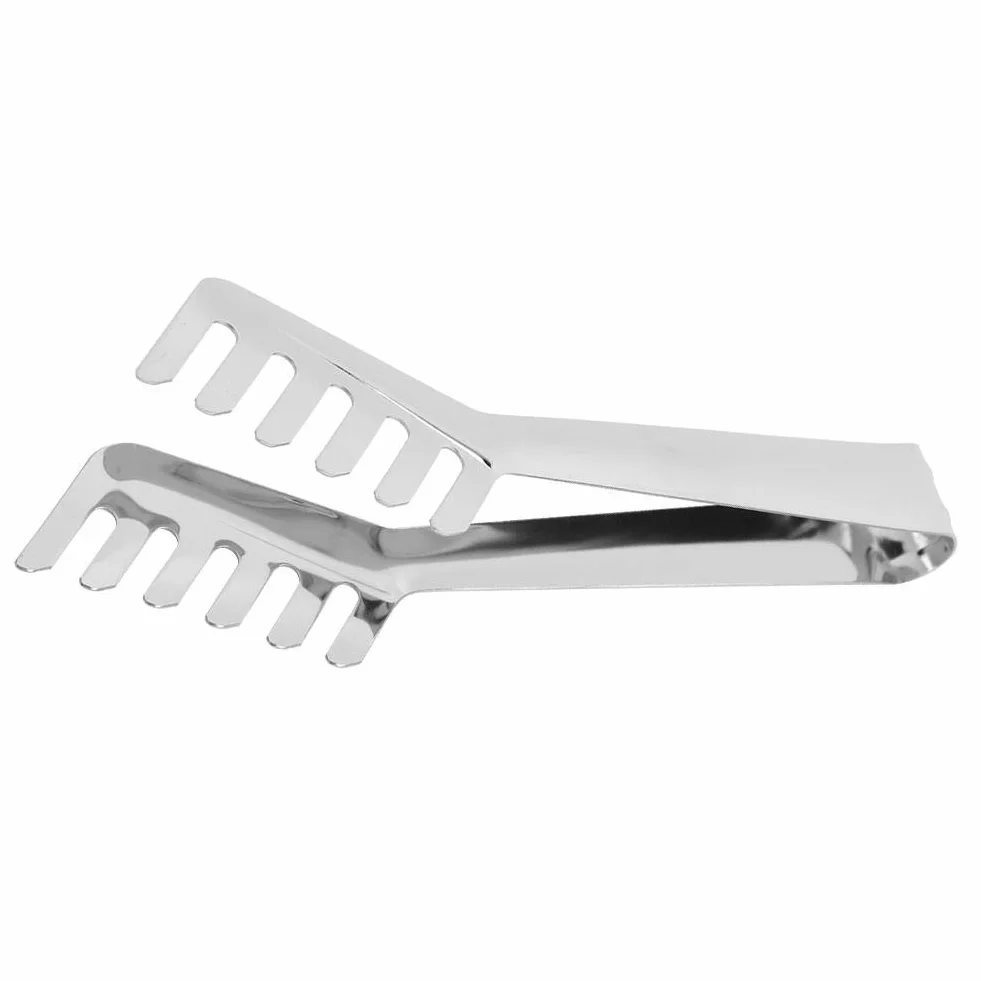 Nikou Szczypce do makaronu, szczypce do spaghetti, stal nierdzewna, szczypce do makaronu w kształcie grzebienia, szczypce do chleba, szczypce do chwytania spaghetti, Tong, sztućce, makaron, klips do