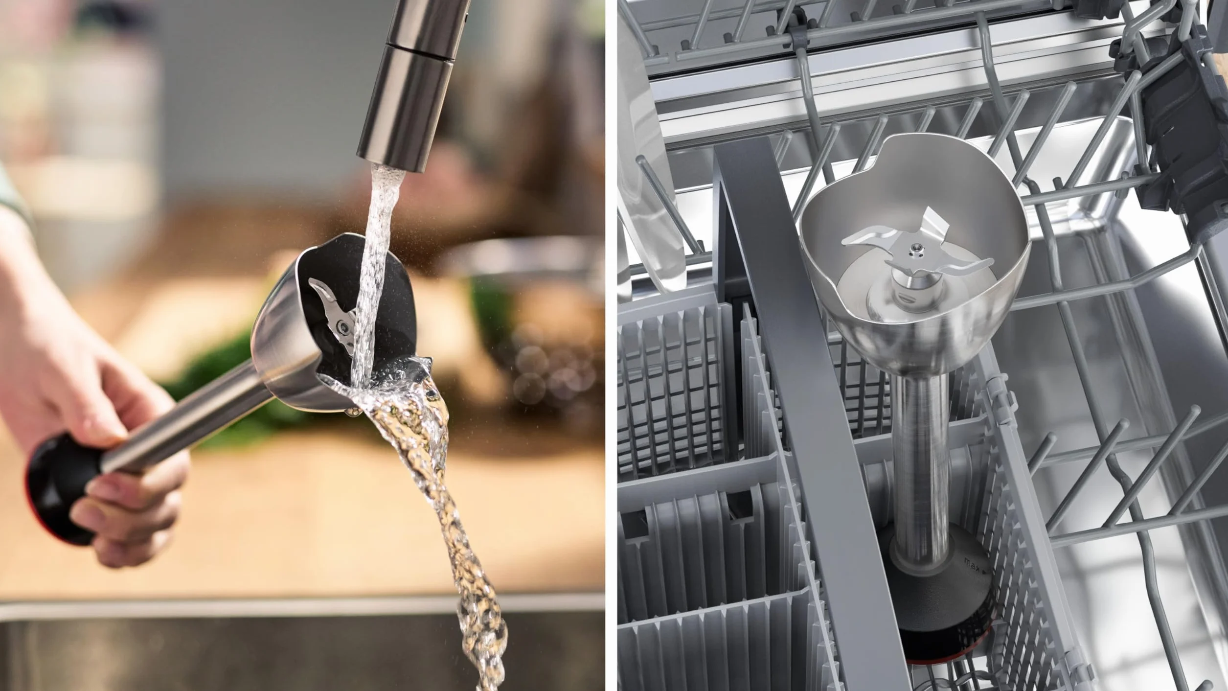 Bosch ErgoMaster seria 4 blender ręczny, 1000 W, blender ze stali nierdzewnej, rozdrabniacz, kubek do miksowania/pomiaru, czarny