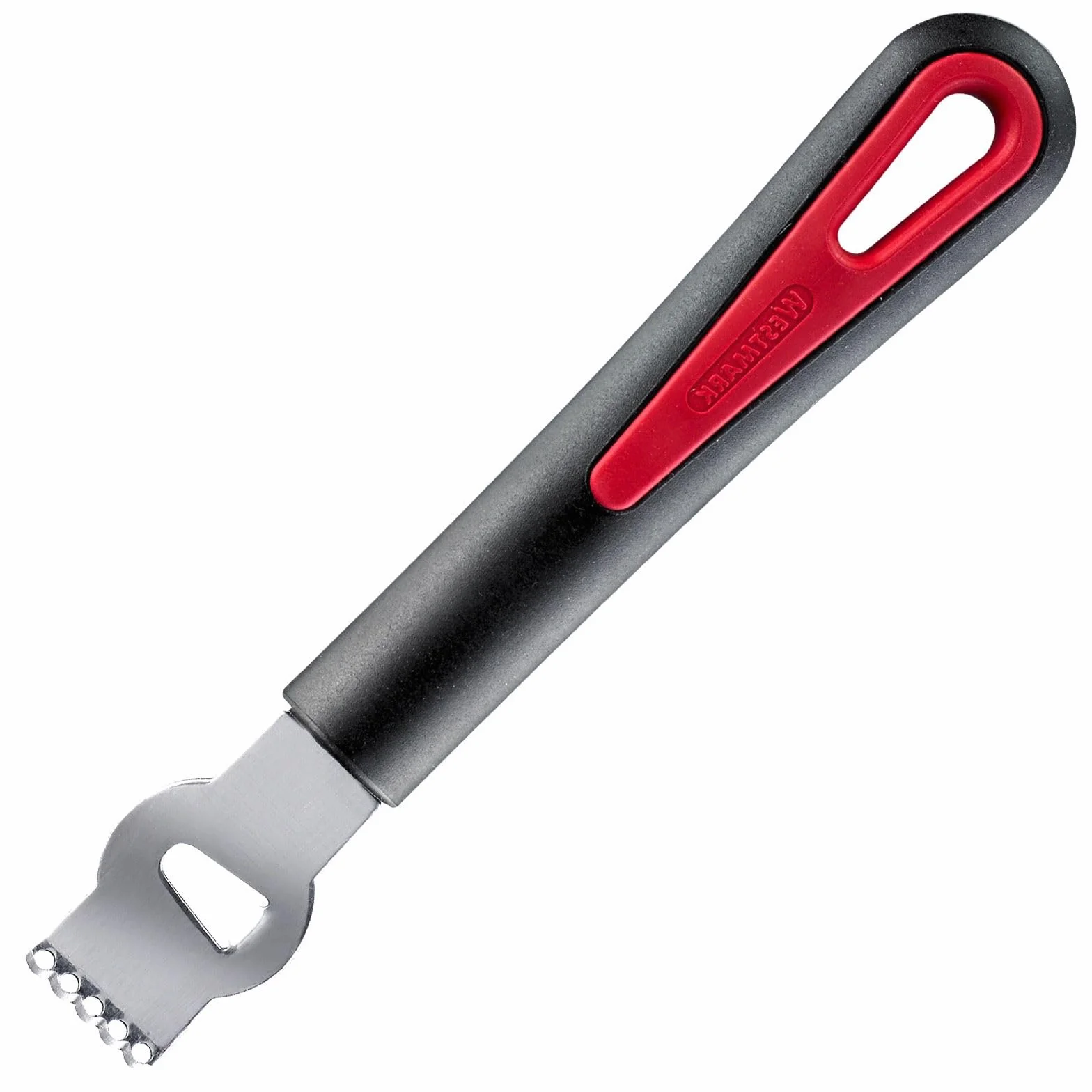 Westmark Skrobak z nożykiem, Długość: 16,5 cm, Stal nierdzewna/tworzywo sztuczne, Gallant, Czarny/Czerwony, 293022E1