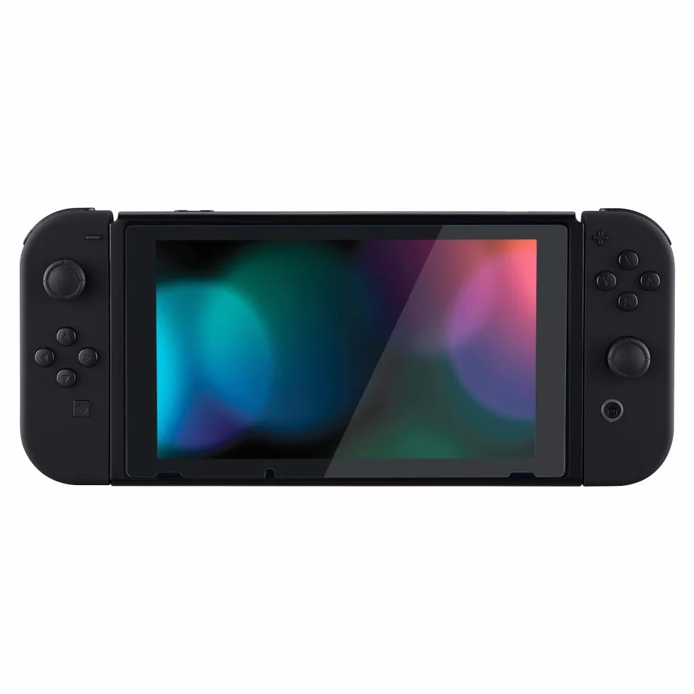 eXtremeRate Soft Touch Grip Czarny Handheld Controller Housing z Pełnym Zestawem Przycisków, DIY Wymiany Shell Case dla Switch & Switch OLED Model – Console Shell Nie Jest Wliczona W Cenę