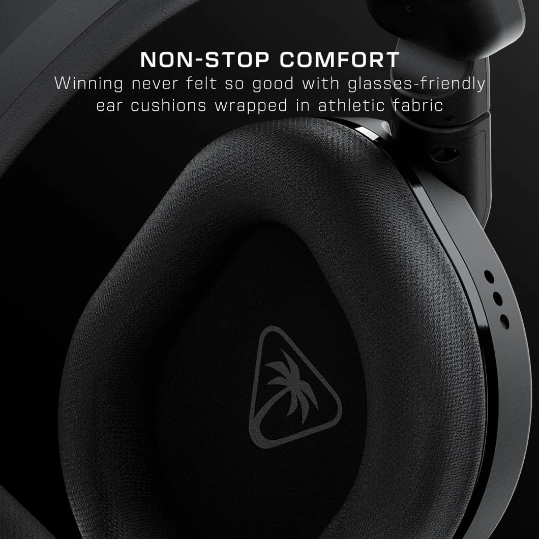 Turtle Beach Stealth 600 Czarny PlayStation Bezprzewodowe Słuchawki Gamingowe w/ 80hr Bateria, Przetworniki 50mm & Bluetooth na PS5, PS4, Nintendo Switch, PC and Mobile
