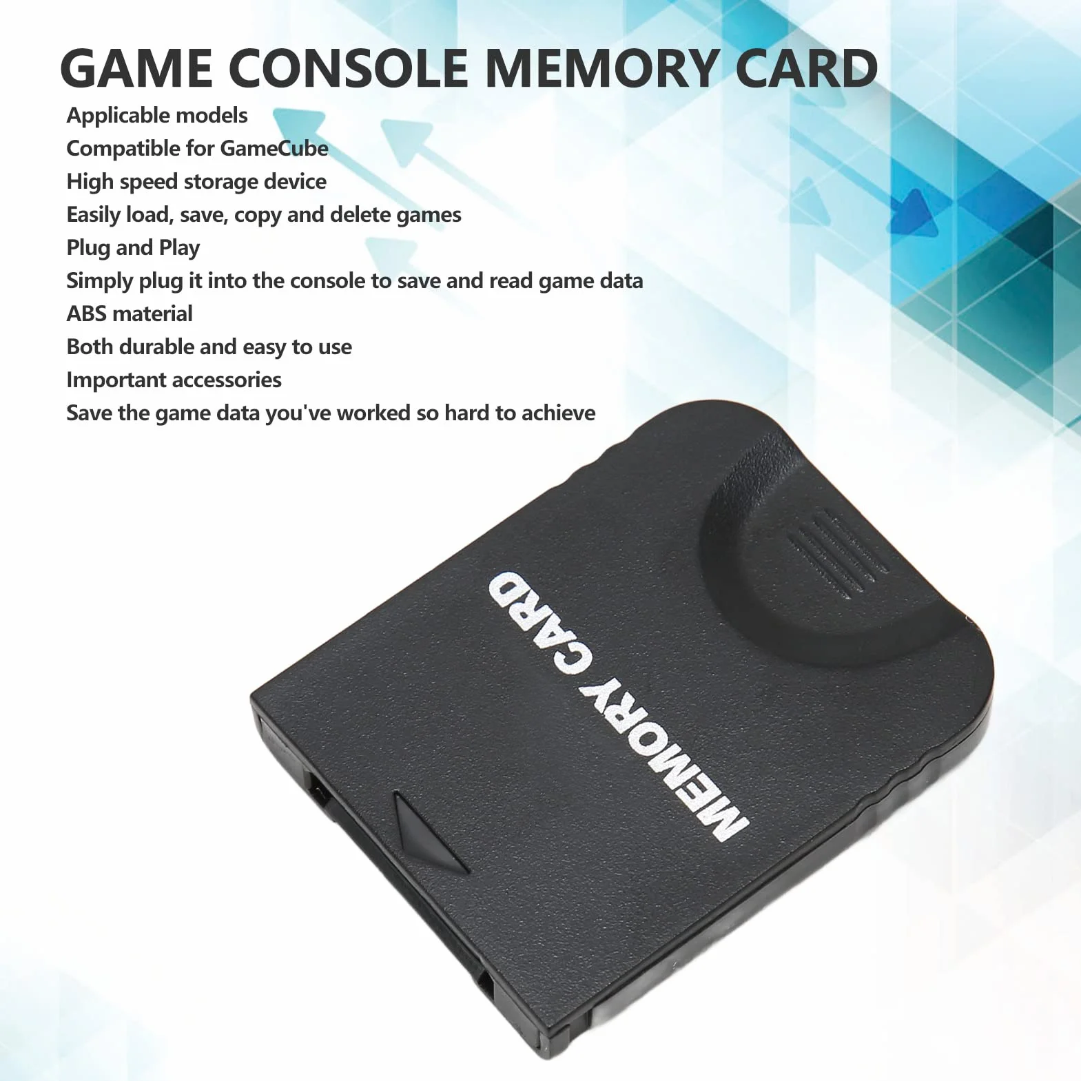 Szybka Karta Pamięci do Gier GameCube Plug and Play Data Accessories (16 MB (251 bloków))