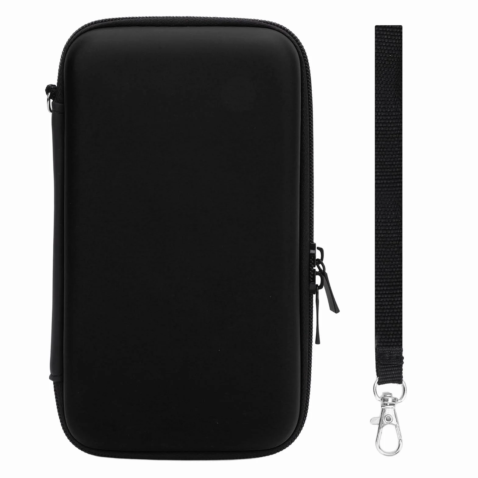 Hard Shell Travel z 8 Szczelinami i Magazynem Akcesoriów dla 3DS XL/2DS XL/DS Lite/DSI XL Console (czarny) (BLACK)