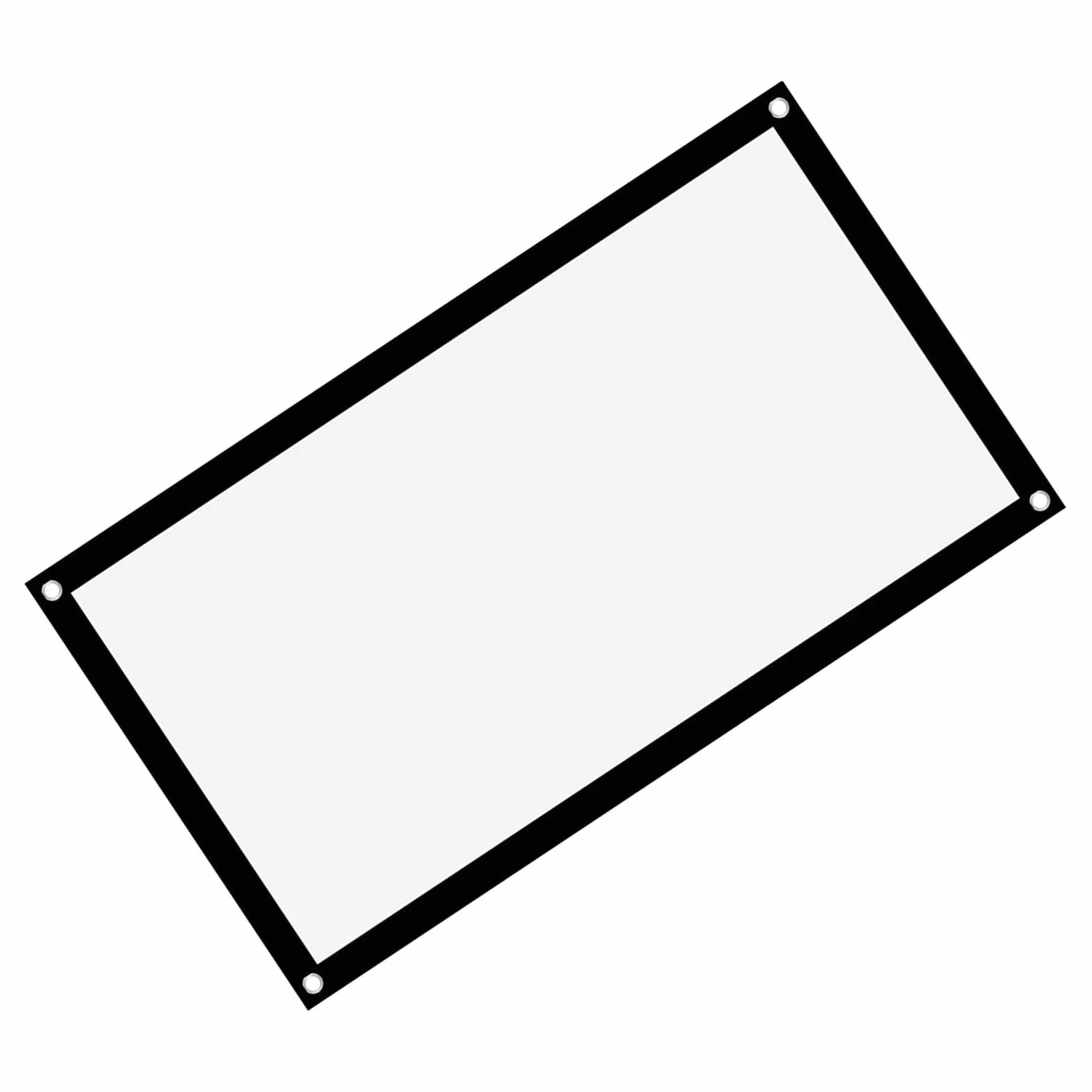 Ekran Projekcyjny, Pogrubienie 16: 9, Przenośna, Nie Gnieciona Miękka Biała Poliestrowa Kurtyna Projekcyjna, Ekran Projekcyjny, Obsługa Projekcji Dwustronnej) (40 cali)