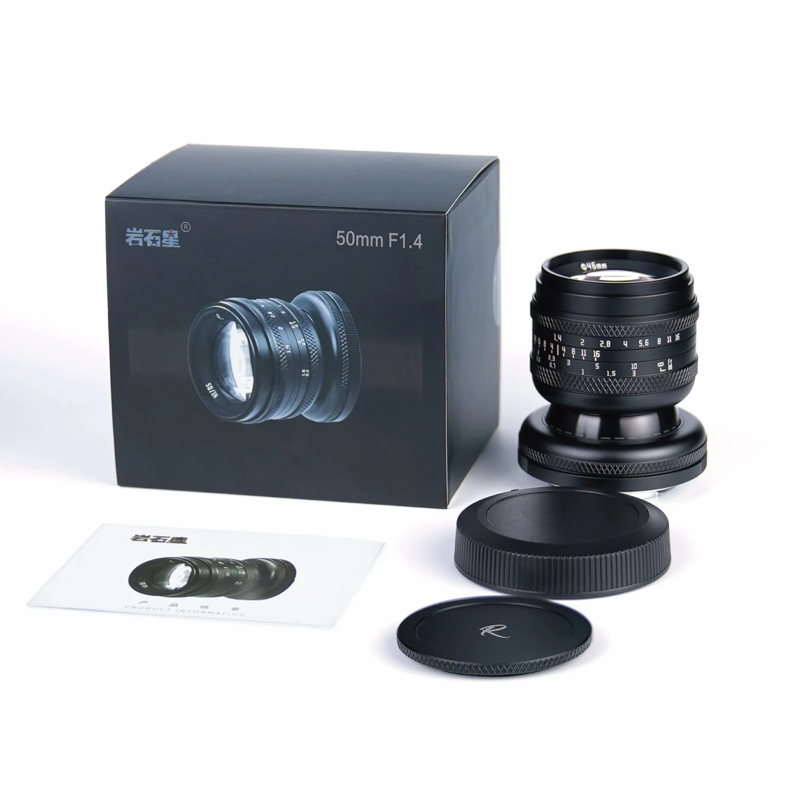 AstrHori 50 mm F1.4 obiektyw z szerokim otworem Ręczna pełna ramka Obiektyw pochylany 2 w 1 Kompatybilny z aparatem bezlusterkowym Canon RF-Mount EOS RP, EOS R5, EOS R6, EOS R3, EOS R itp.