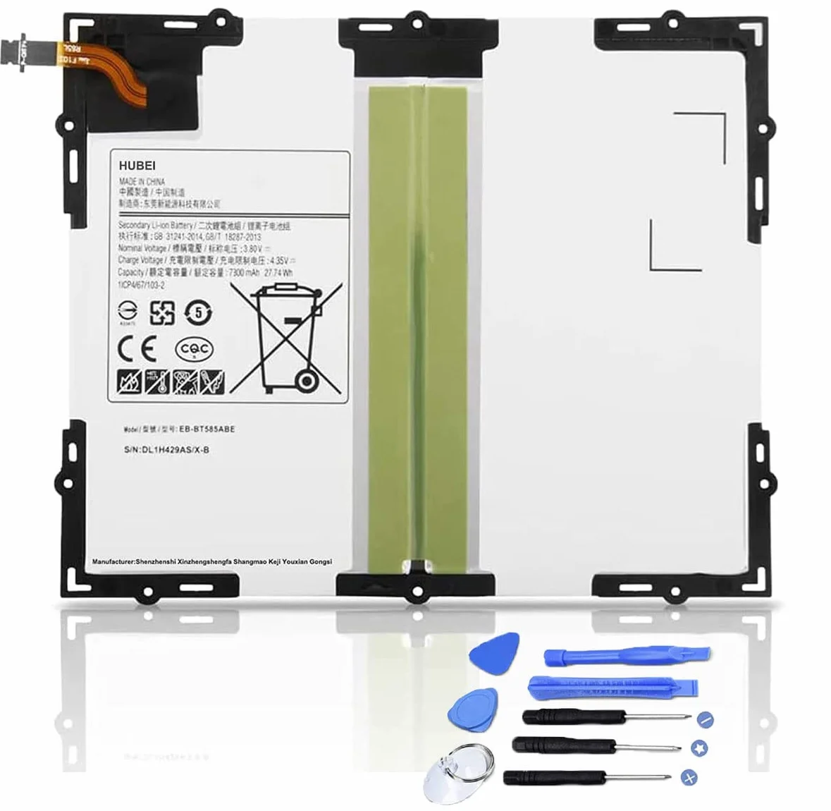 EB-BT585ABA EB-BT585ABE GH43-04628A Wymiana baterii tabletu do Samsung Galaxy Tab A 10.1 10,1" 2016 SM-T580 SM-T585(3G,4G/LTE &WiFi) SM-P580 SM-P585 SM-T58585 SM-T585 SM-T585 SM-T58585 SM-T585 C