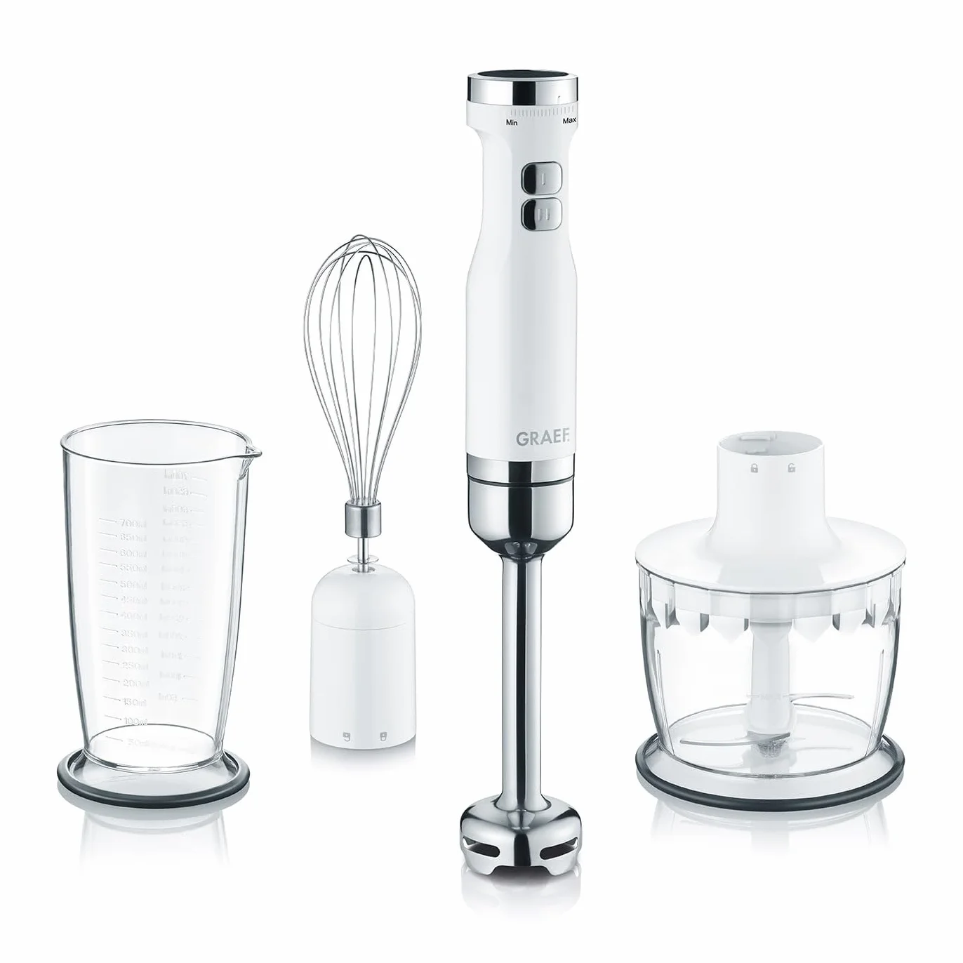 Graef HB501EU Blender Ręczny 800 W Turbo Biały