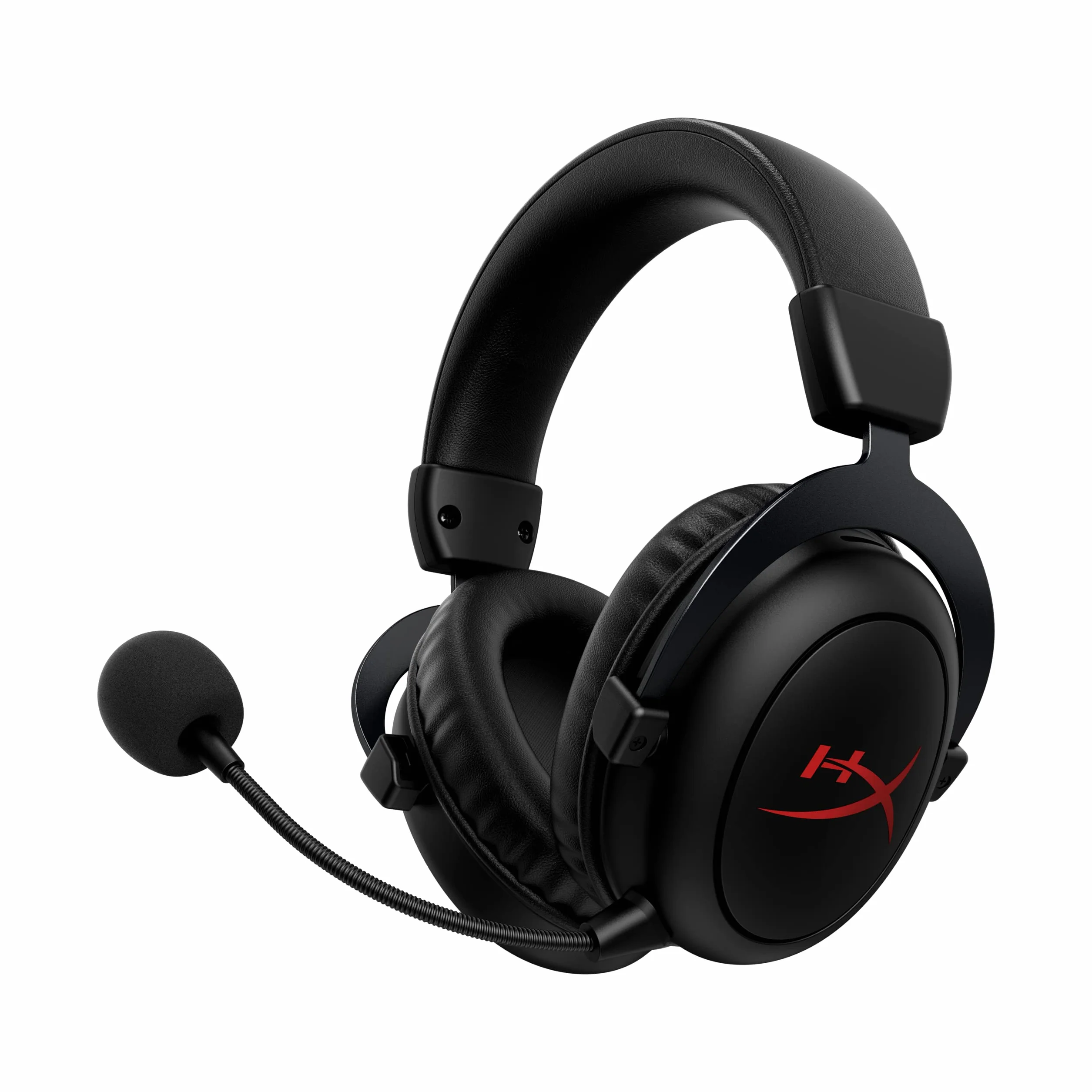 HyperX Cloud II Core Wireless - Zestaw słuchawkowy do gier PC, DTS Headphone: X Space Audio, Memory Pads, Czarny