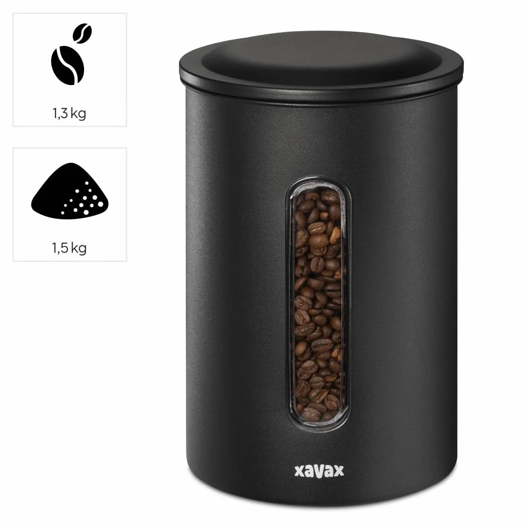 Xavax Pojemnik na kawę ze stali 1 kg czarny