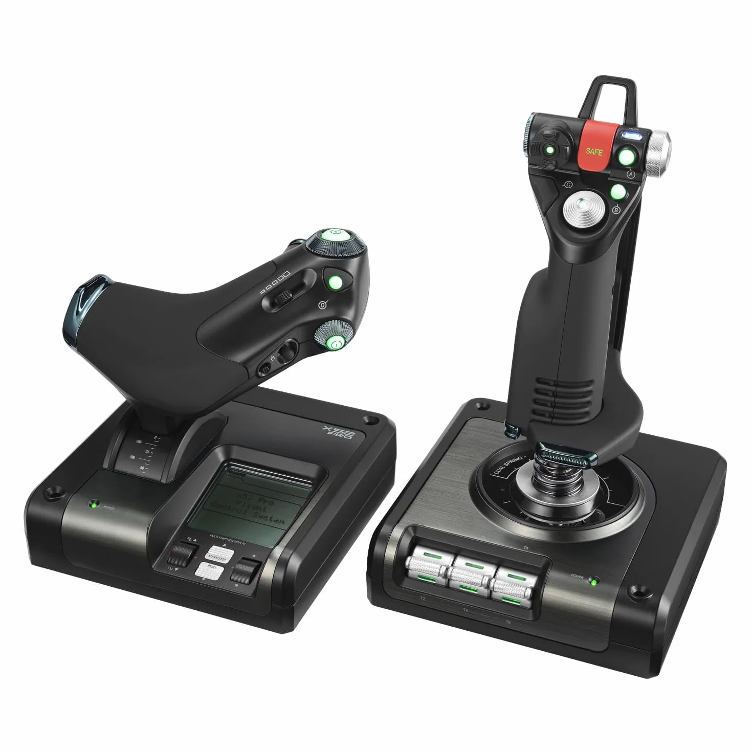 Logitech G Saitek X52 Pro Flight Control System kontroler joystick PC Czarny srebrny