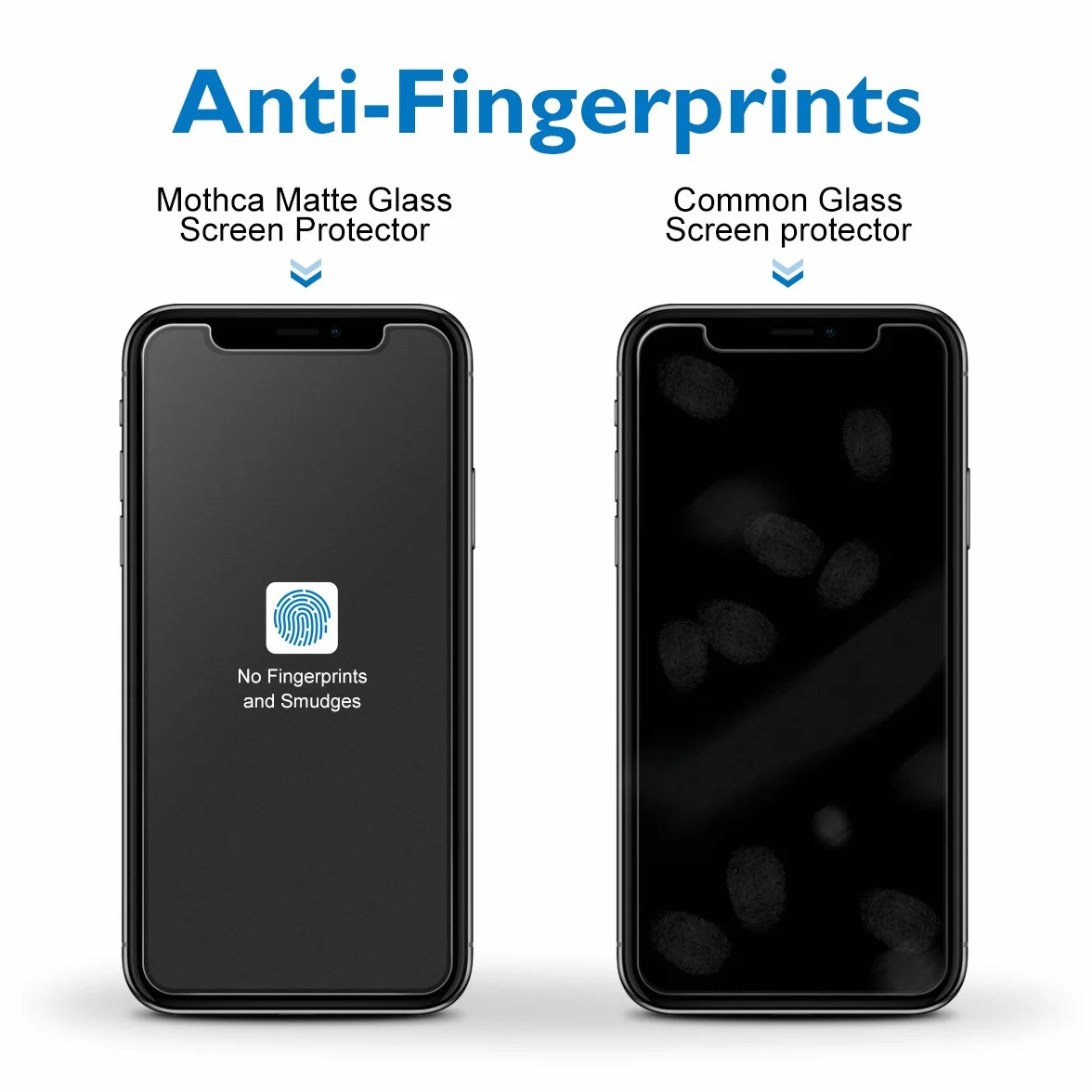 Mothca matowe szkło hartowane do iPhone'a XR/iPhone 11 6,1", folia ochronna na ekran antyodblaskowy i odciski palców, szkło ochronne 9 godzin, twardość bez pęcherzyków powietrza