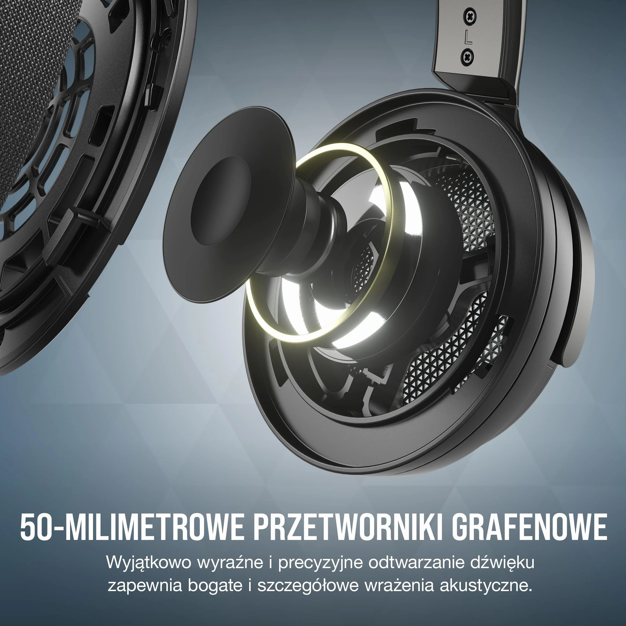 CORSAIR VIRTUOSO PRO Przewodowy Zestaw Słuchawkowy do Gier 50 mm 20Hz-40 kHz Carbon