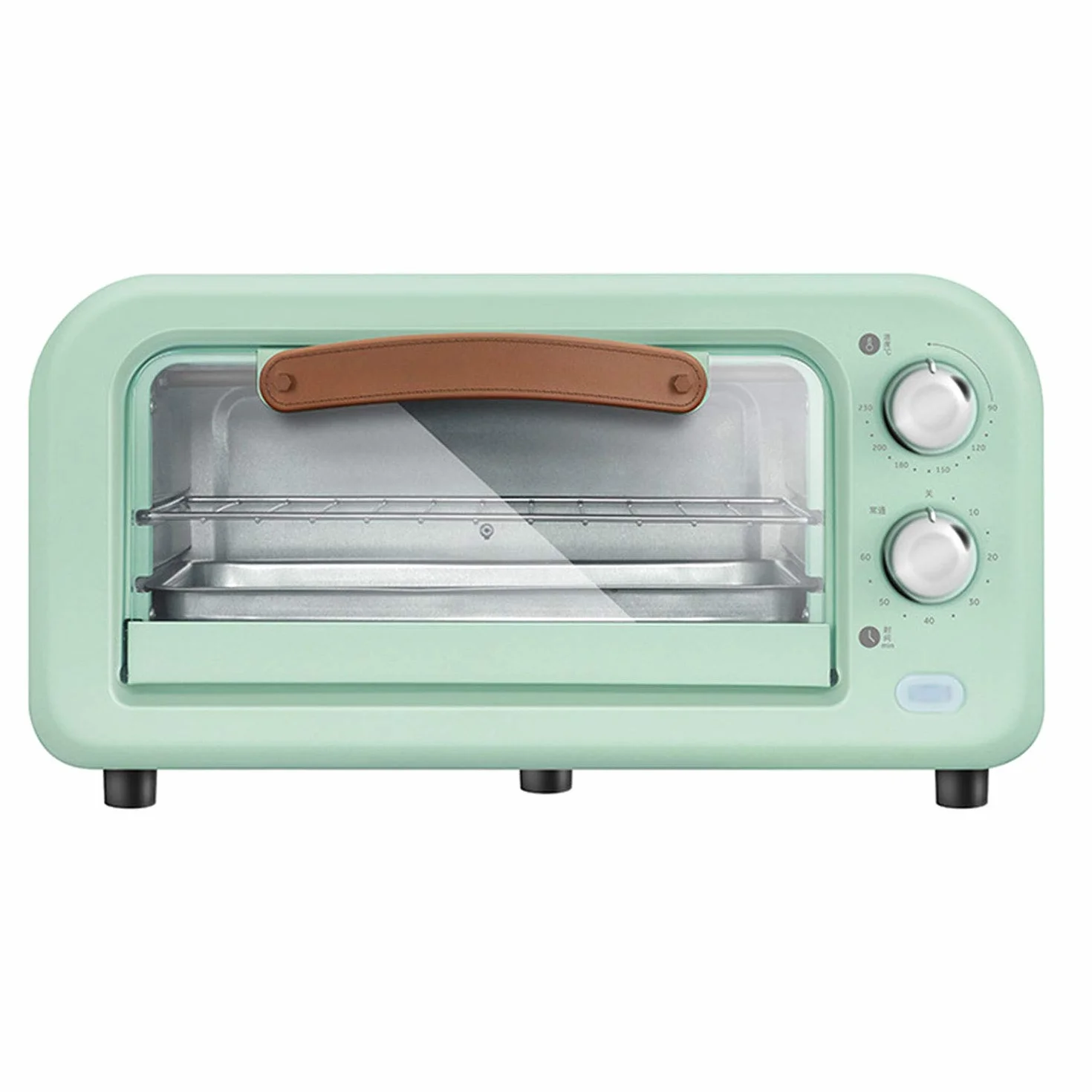Mini piekarnik retro 12 l 800 W 90-230°C zielony