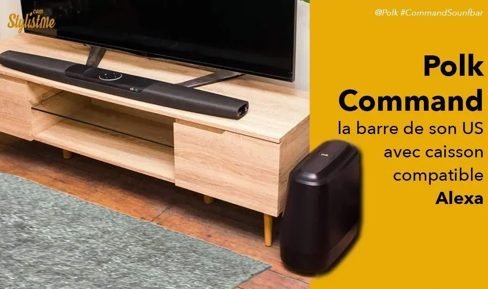 Polk Audio COMMANDBARFR soundbar, czarny (wersja francuska)