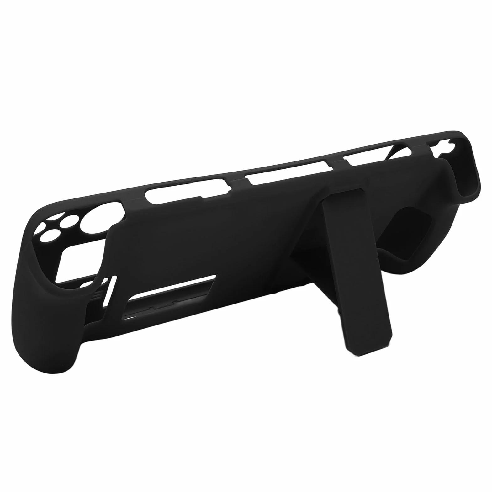Etui ochronne na Steam Deck, PC, czarne, z podstawką, akcesoria do gier