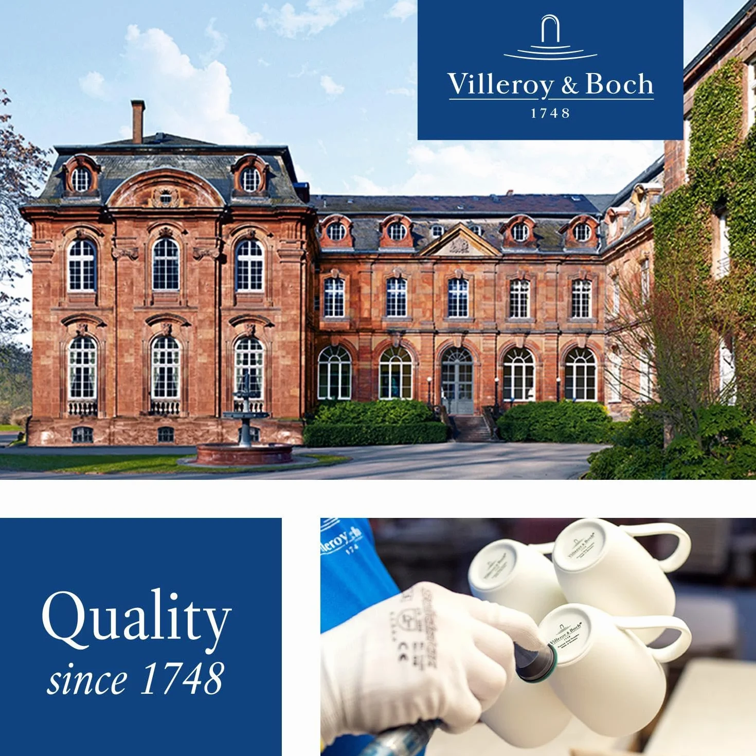 Villeroy & Boch Mariefleur Gris Basic zestaw kawowy 18 elementów Porcelana Premium biały