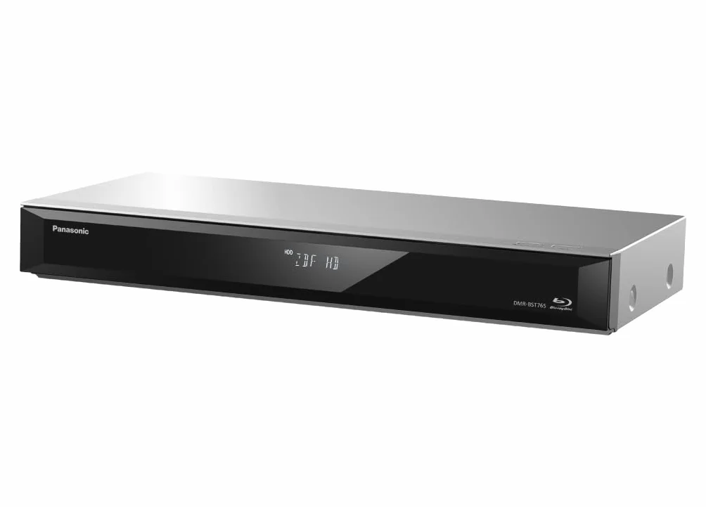 Panasonic DMR-BST765AG odtwarzacz Blu-ray i nagrywarka z tunerem Twin HD DVB-S, dysk twardy 500 GB, skalowanie 4K, Ultra HD, jednoczesne nagrywanie, Smart Ready, srebrny