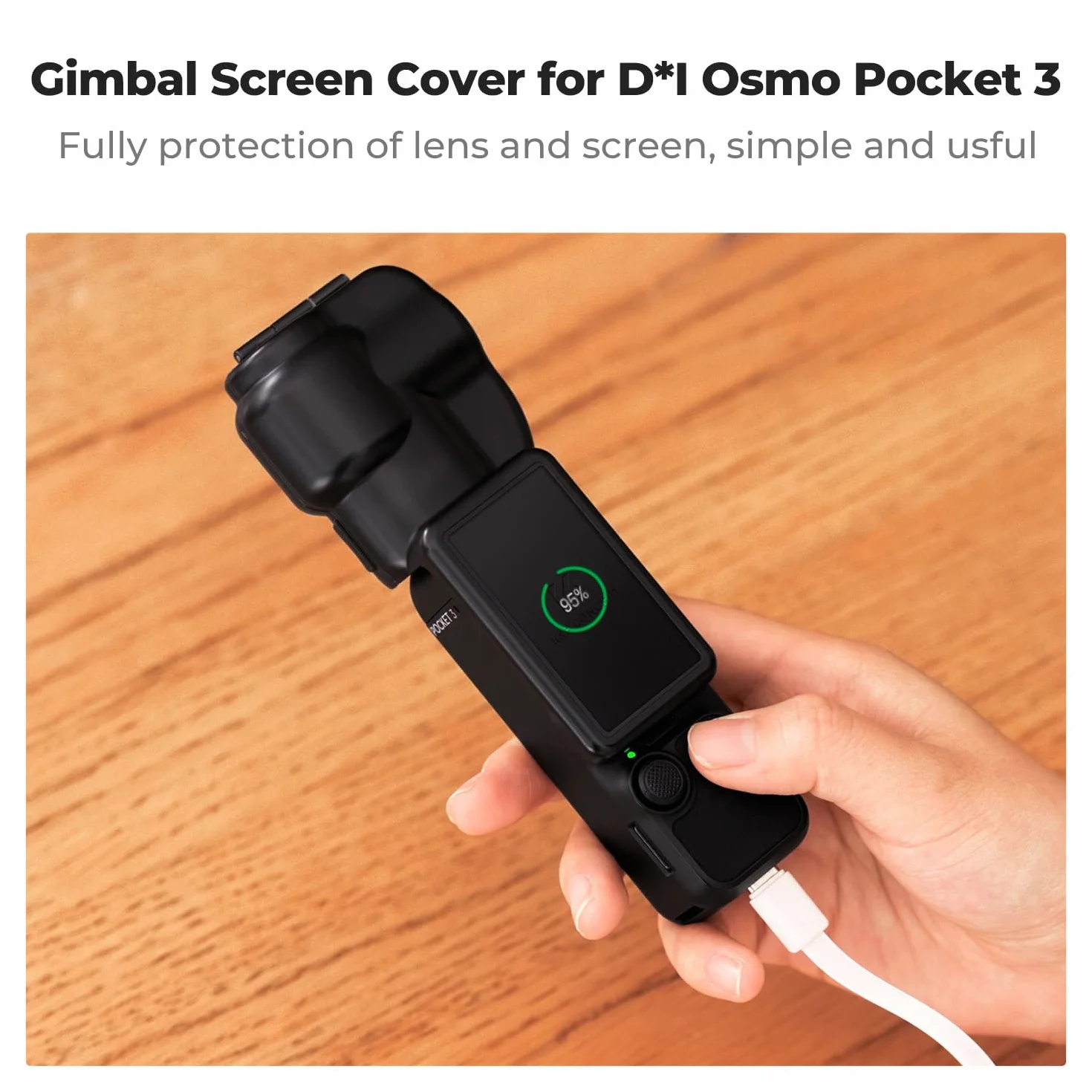 K&F CONCEPT Pocket 3 Etui Pokrowiec Ochronny Kompatybilny z DJI Osmo Pocket 3, Plastikowy Ochraniacz Gimbala Ochraniacz Obiektywu Ochraniacz Ekranu Etui Ochronne Akcesoria