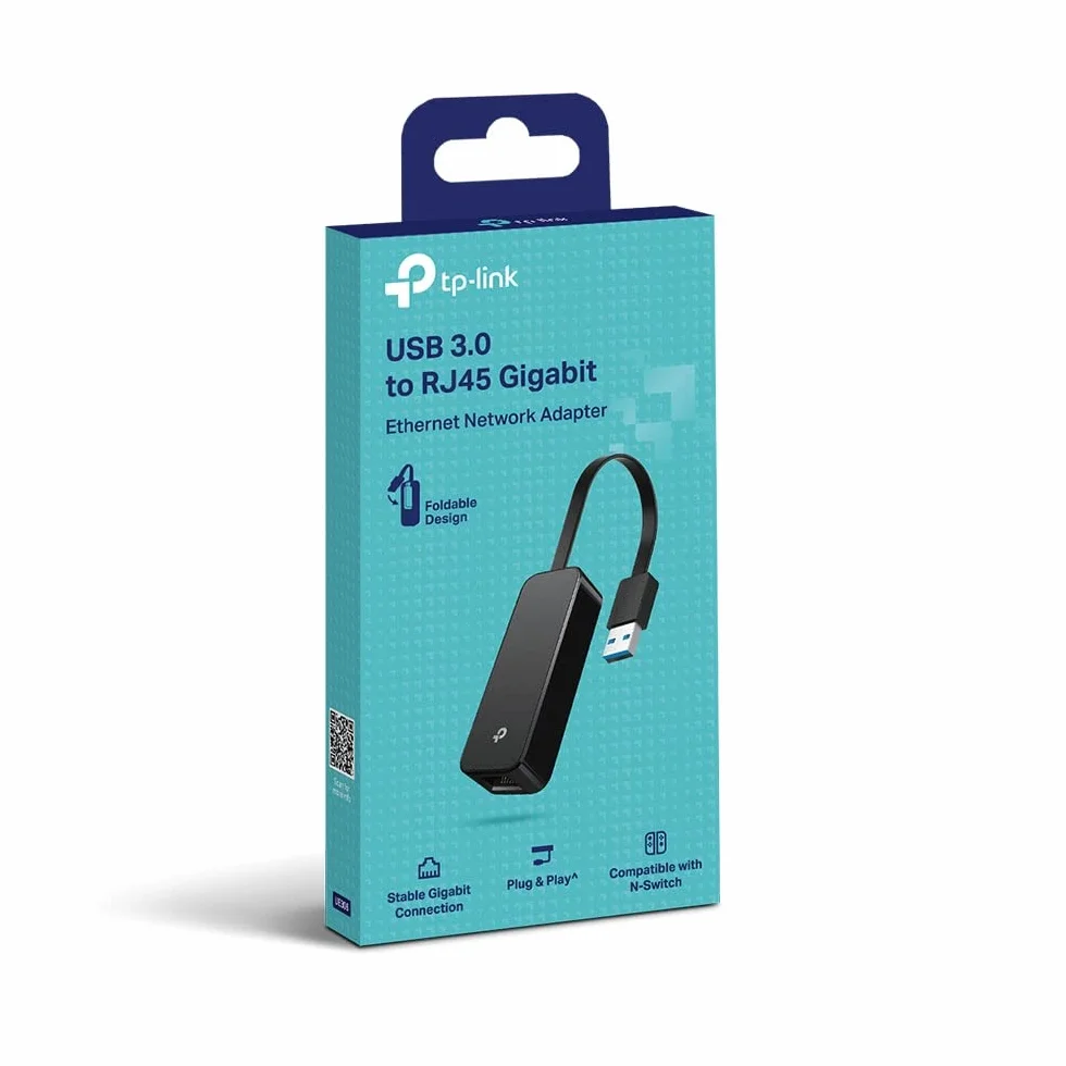 TP-Link UE306 | Adapter USB 3.0 do Ethernet 1000 Mb/s | Kompaktowy Design | Plug & Play | Kabel Składany | Kompatybilny z Windows/macOS/Linux/Chrome OS