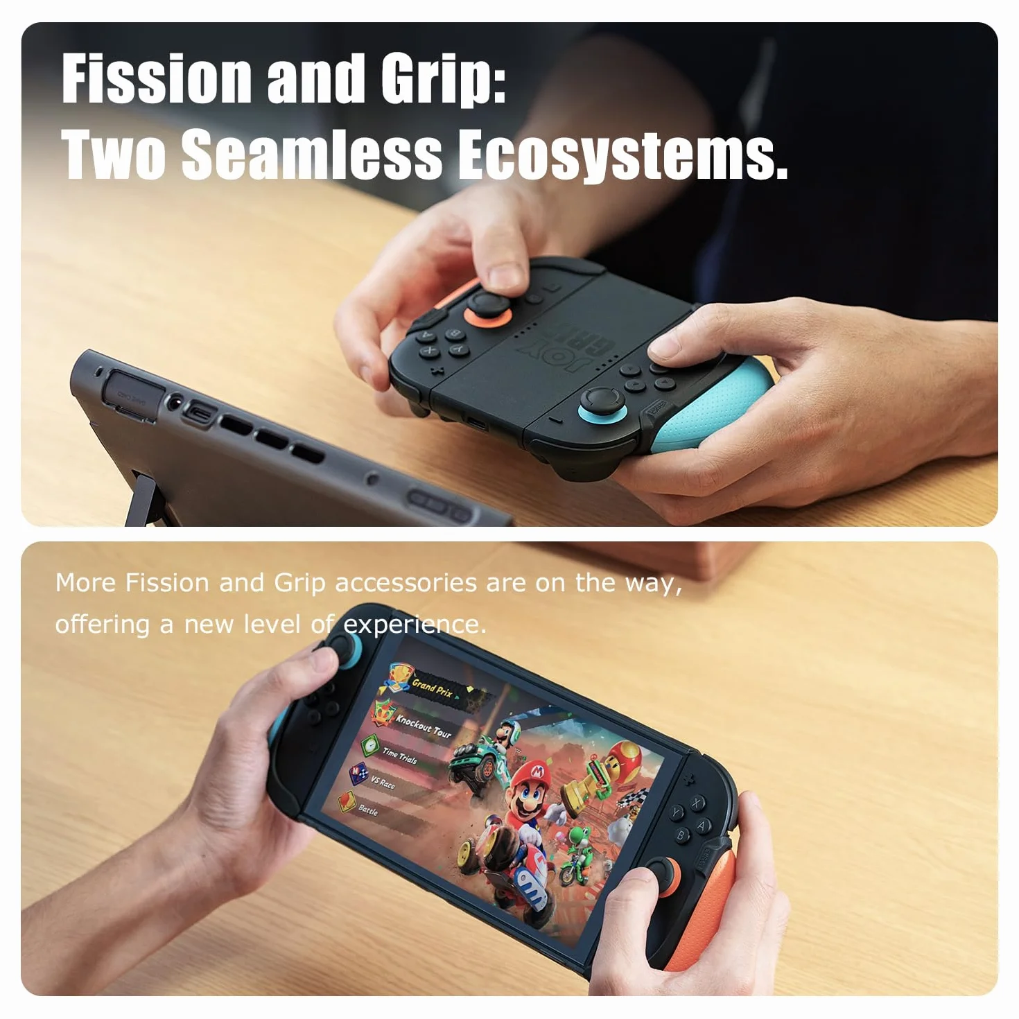 Savage Raven by Skull & Co. FissionGrip do Nintendo Switch 2: Rewolucyjny dzielony ręczny futerał ochronny z wymiennymi uchwytami [pasuje do wszystkich rozmiarów rąk] [Etui bez przenoszenia]- Czarny
